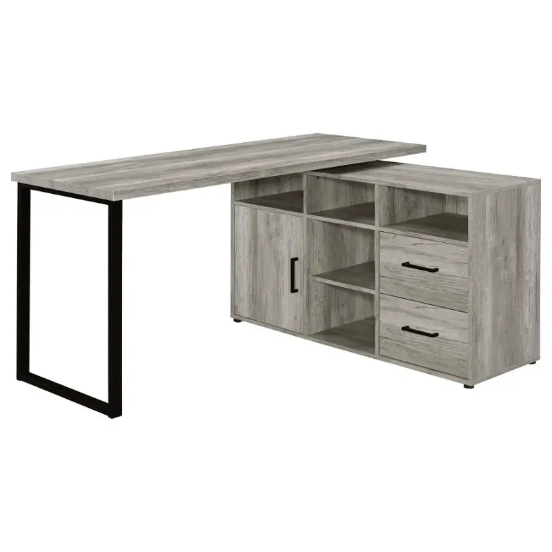 Hertford Gray L-Shaped Desk