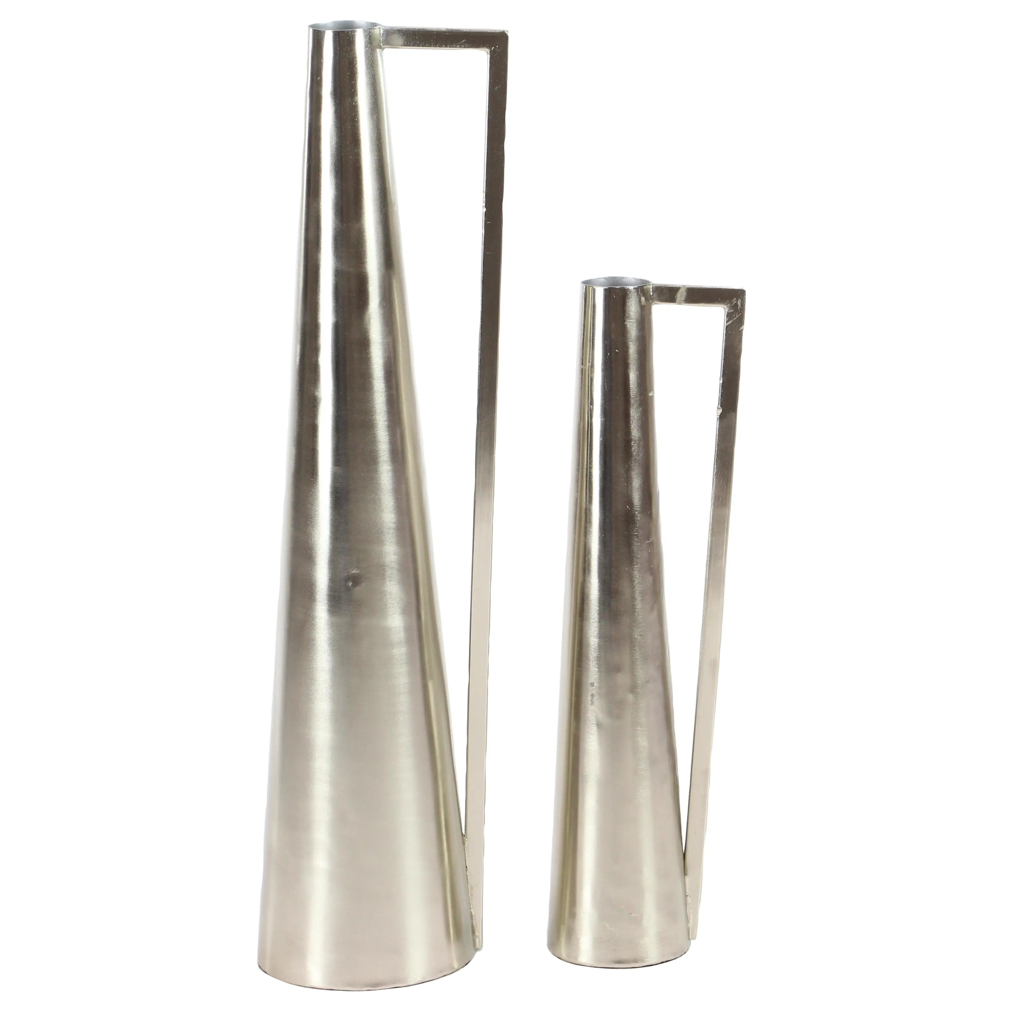 22 Silver Metal Decorative Vase-1