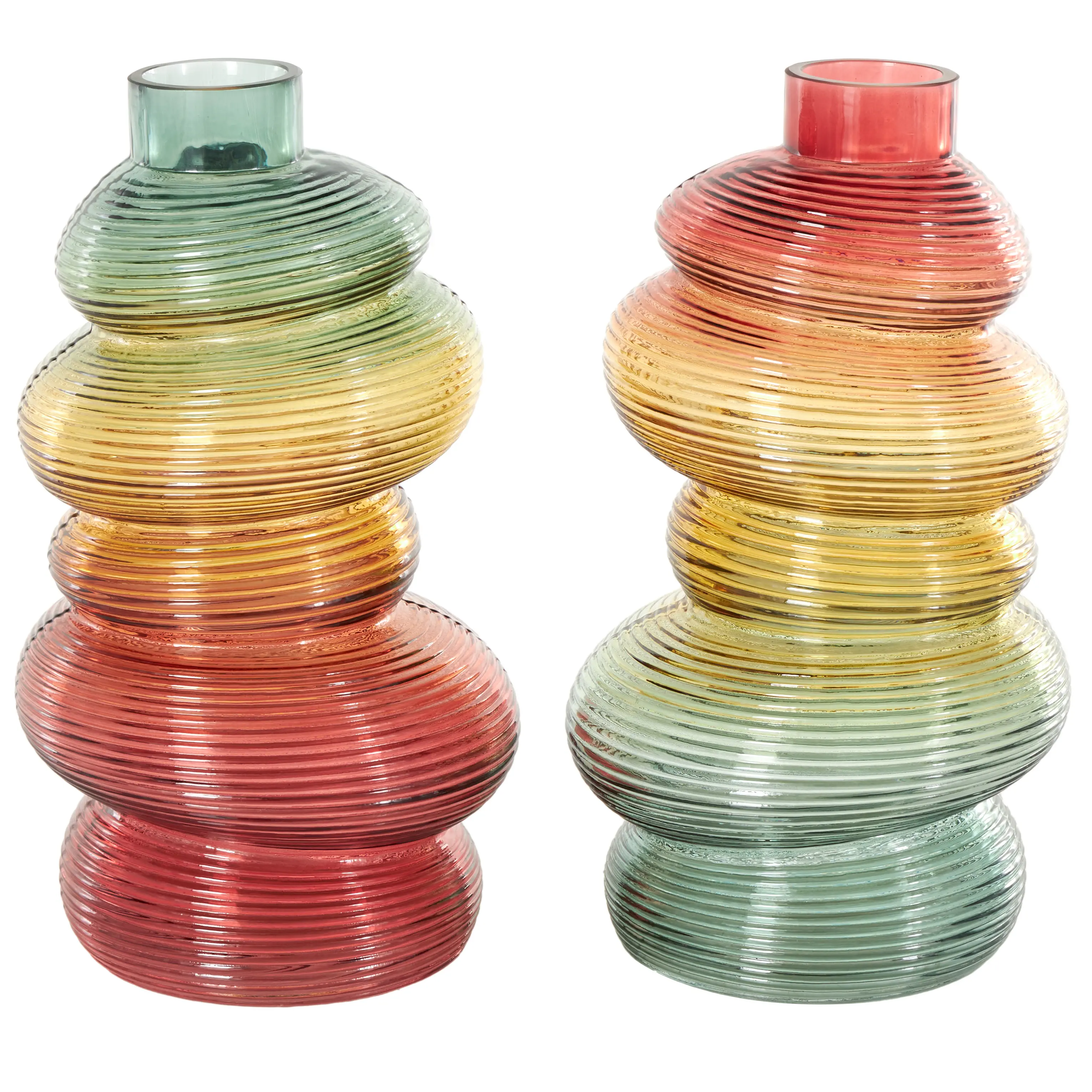 Assorted Multicolored Glass Vase-1