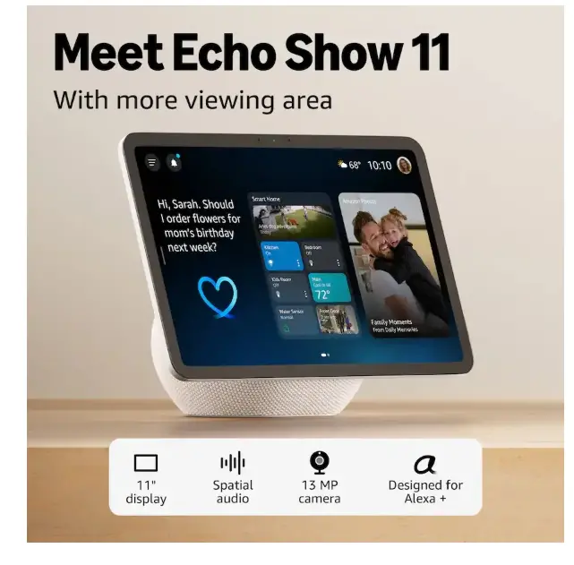 B0DC96PPZK Amazon Echo Show 11 - 2025 - Glacier White-2