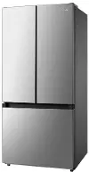 Midea 18 Cu Ft French Door Refrigerator – Gallon Door Bins Stainless Steel