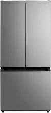 Midea 18 Cu Ft French Door Refrigerator – Gallon Door Bins Stainless Steel