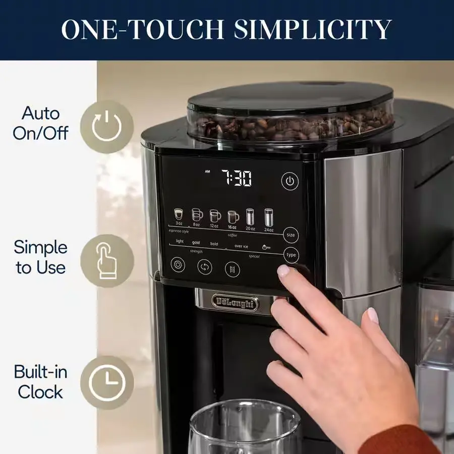 CAM51025MB De'Longhi TrueBrew Automatic Coffee Maker with Bean Extract Technology-6