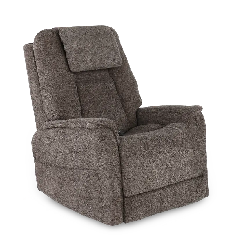Zecliner 3+ Brown Power Lift Recliner with Heat and Massage