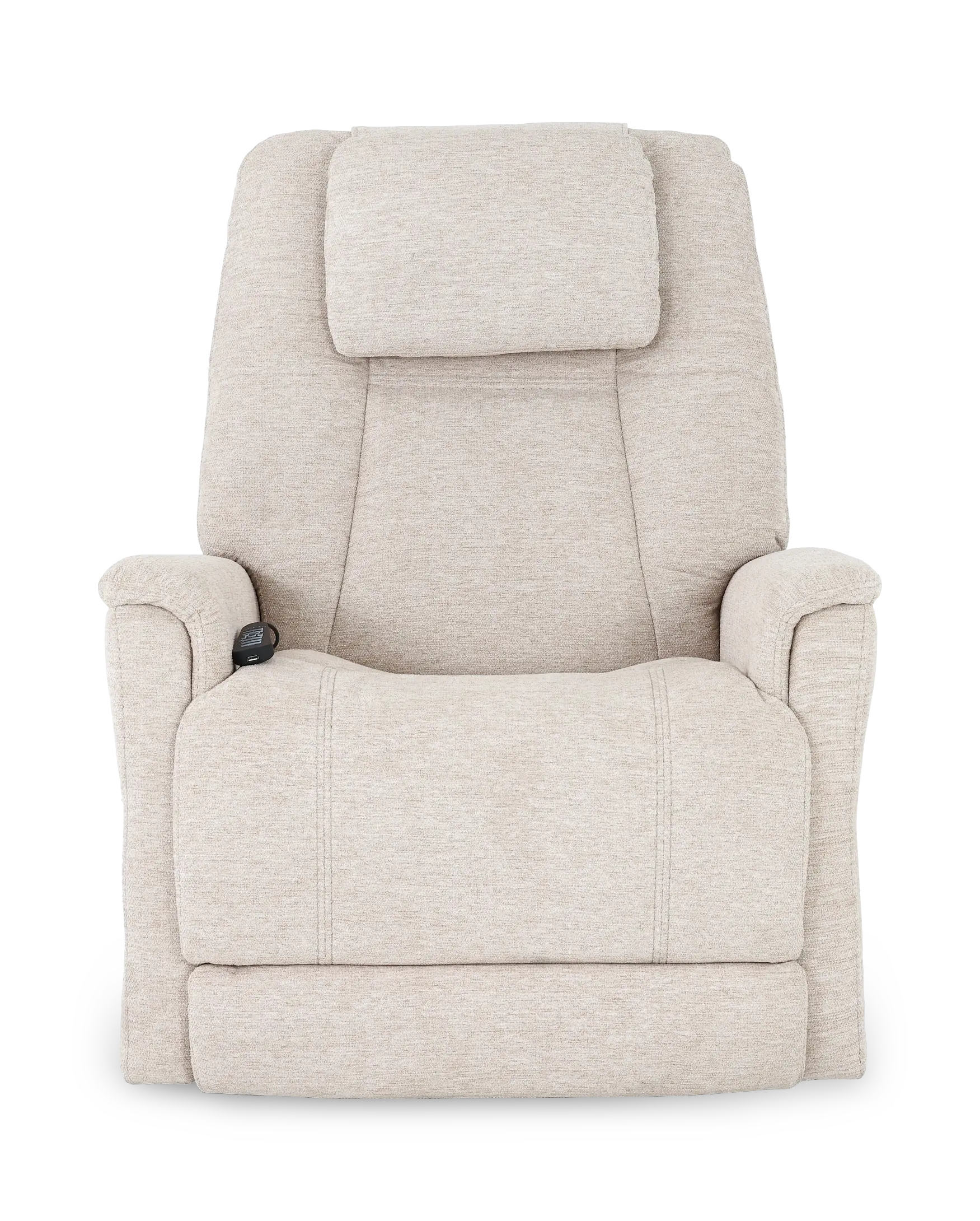 Zecliner 3+ Cream Power Rocker Recliner with Heat and Massage-4