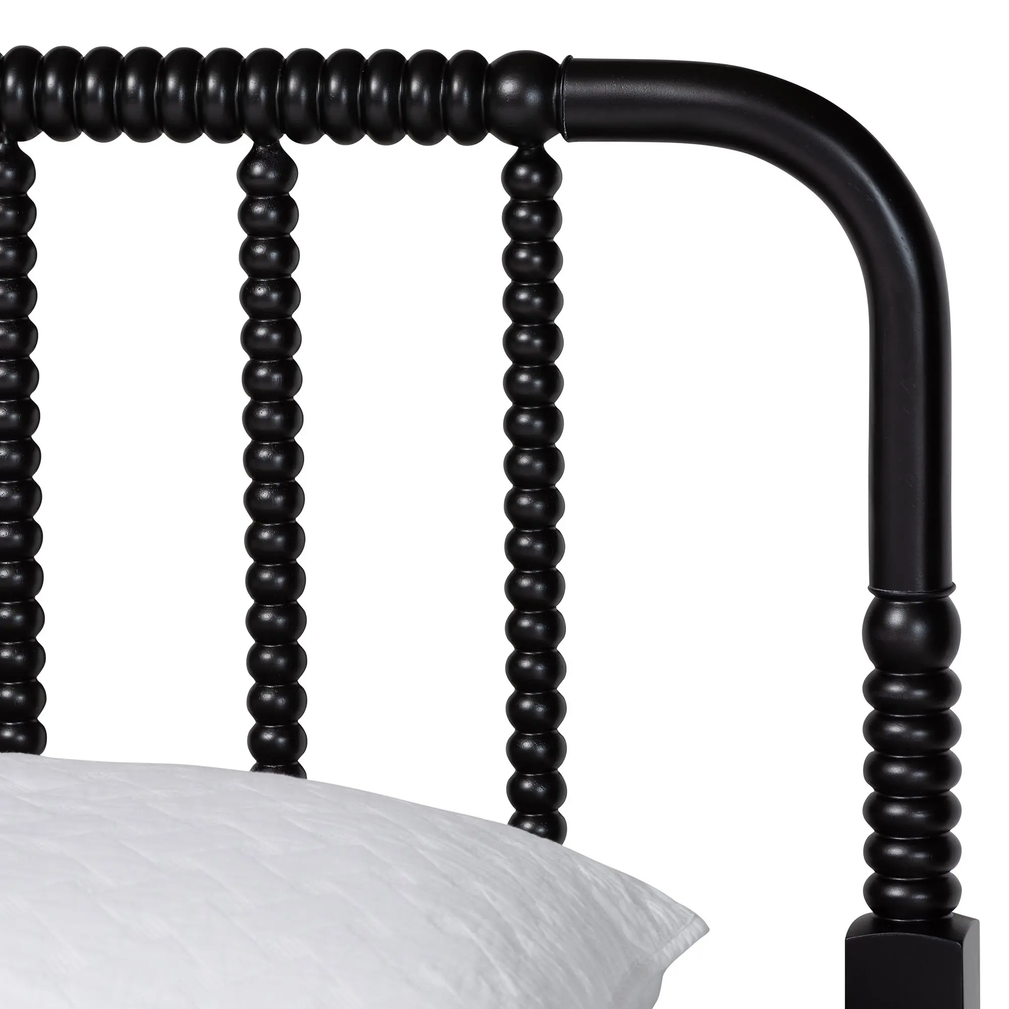 258-14206-RCW Welsh Black Spindle Wood King Platform Bed-6