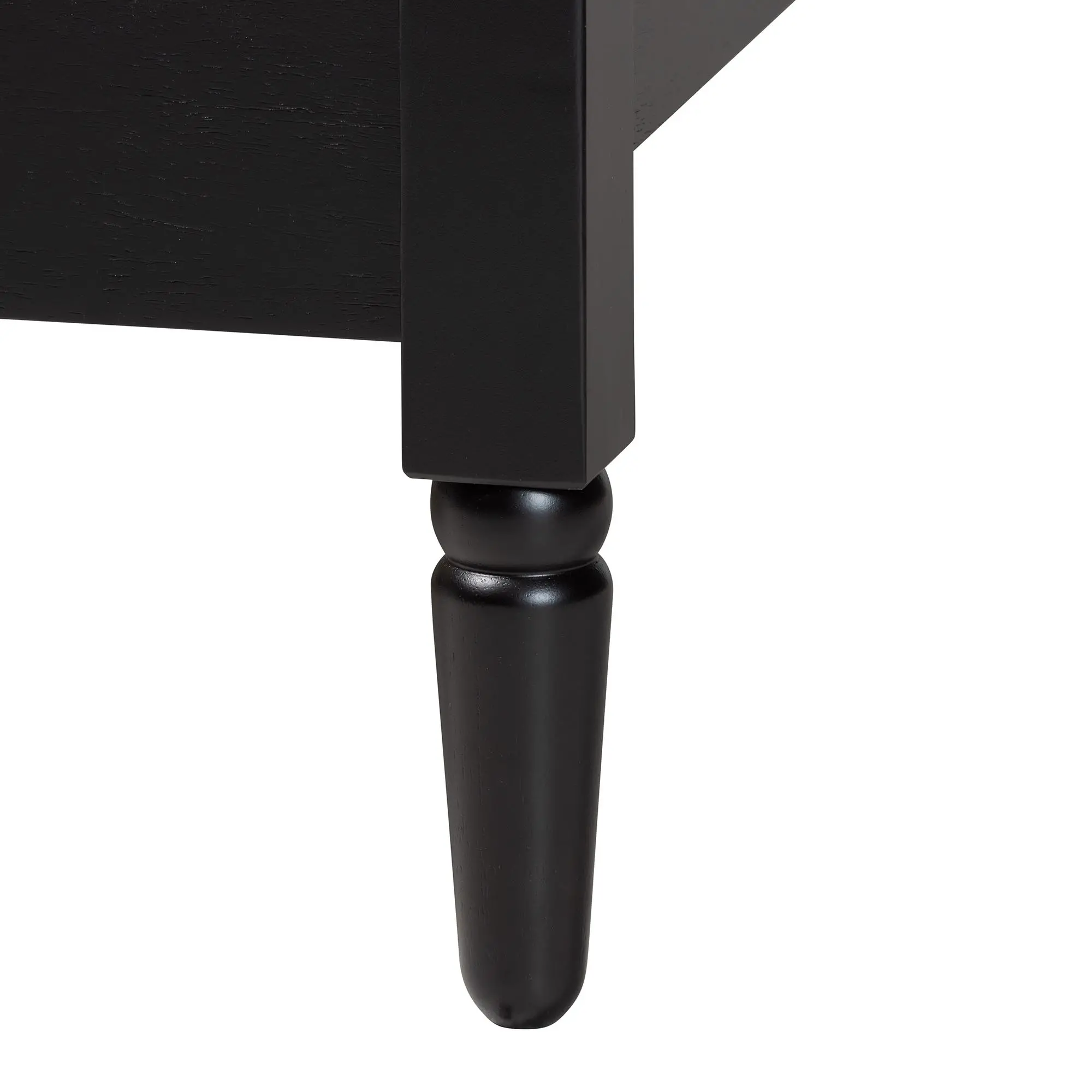 258-14206-RCW Welsh Black Spindle Wood King Platform Bed-7