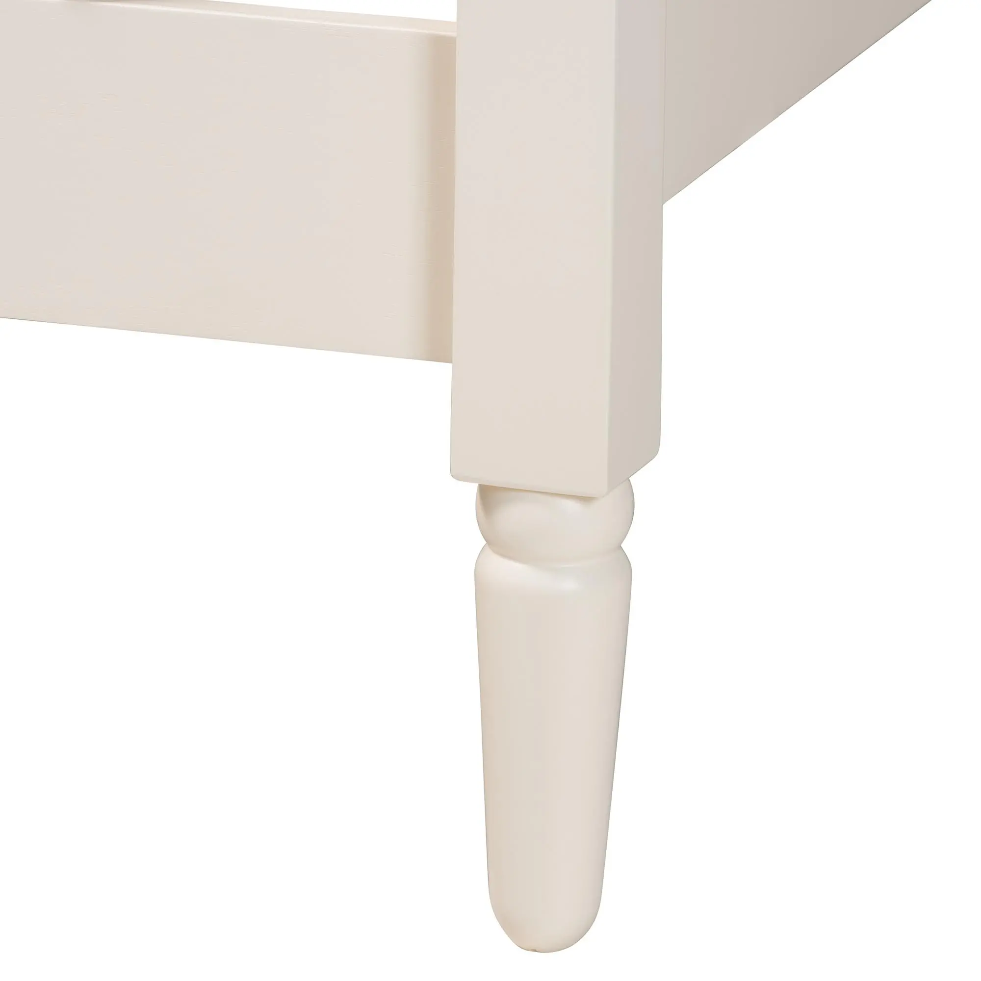 258-14207-RCW Welsh Ivory Spindle Wood King Platform Bed-7