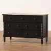 258-14248-RCW Welsh Black Spindle Wood 7-Drawer Dresser