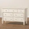 258-14249-RCW Welsh Ivory Spindle Wood 7-Drawer Dresser