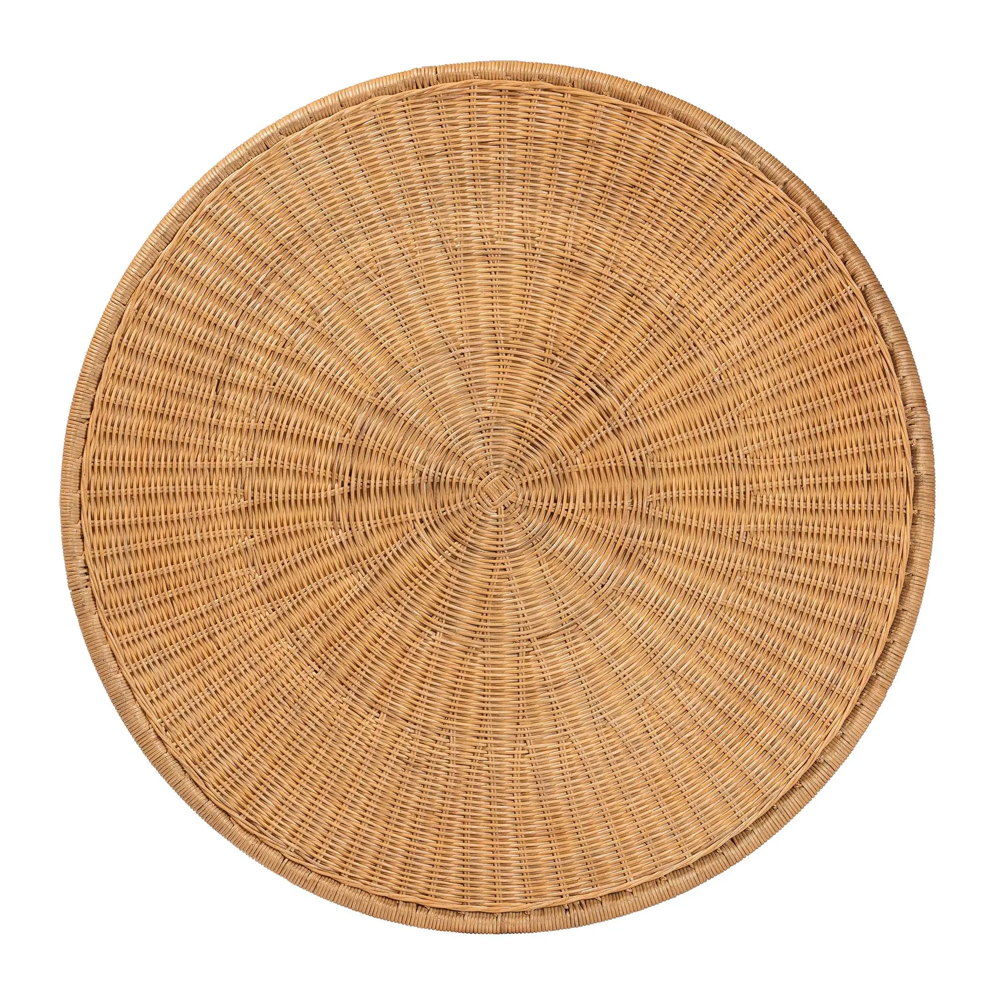 259-14164-RCW Caroline Light Honey Rattan Round Coffee Table-6