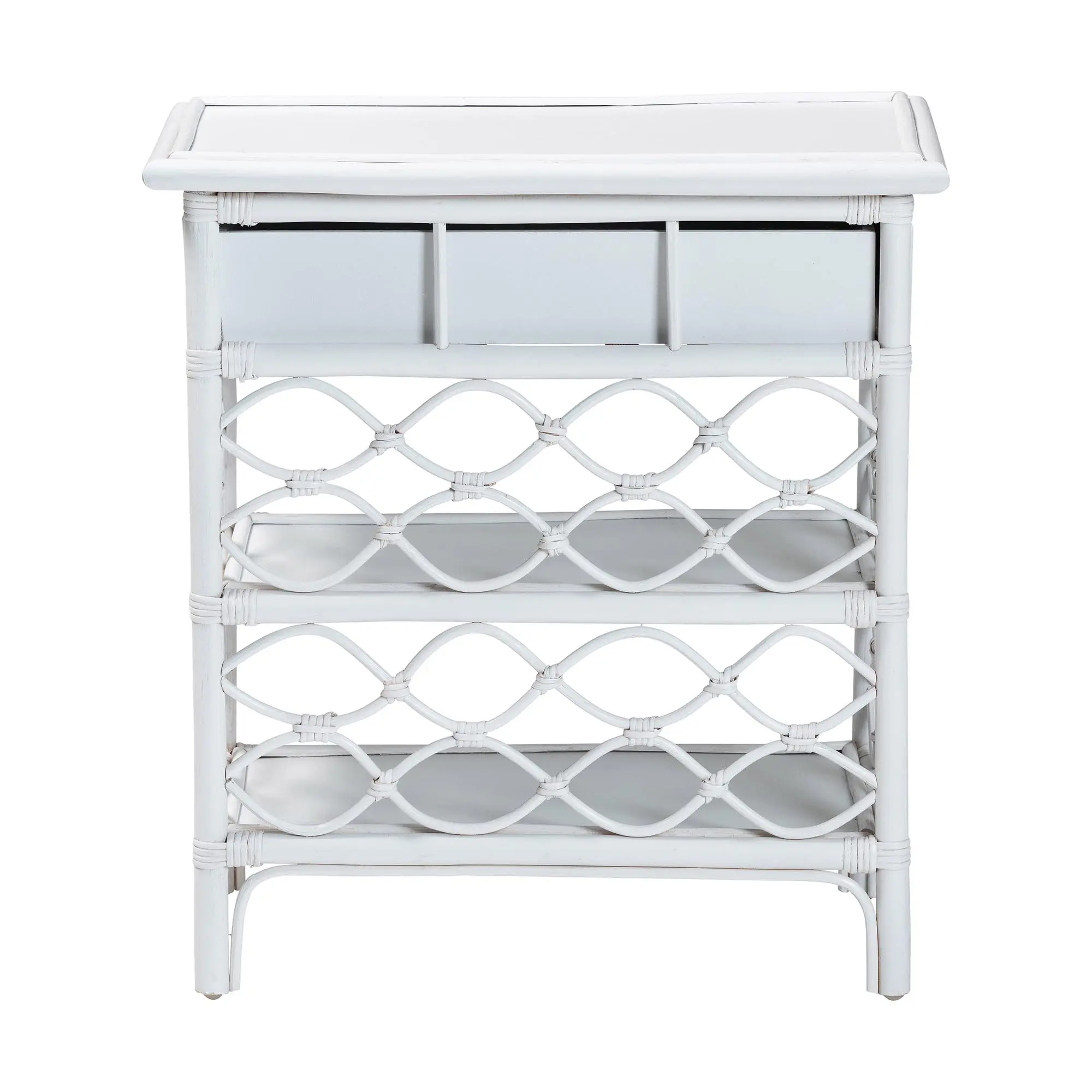 259-14194-RCW Akane White Rattan Nightstand-5