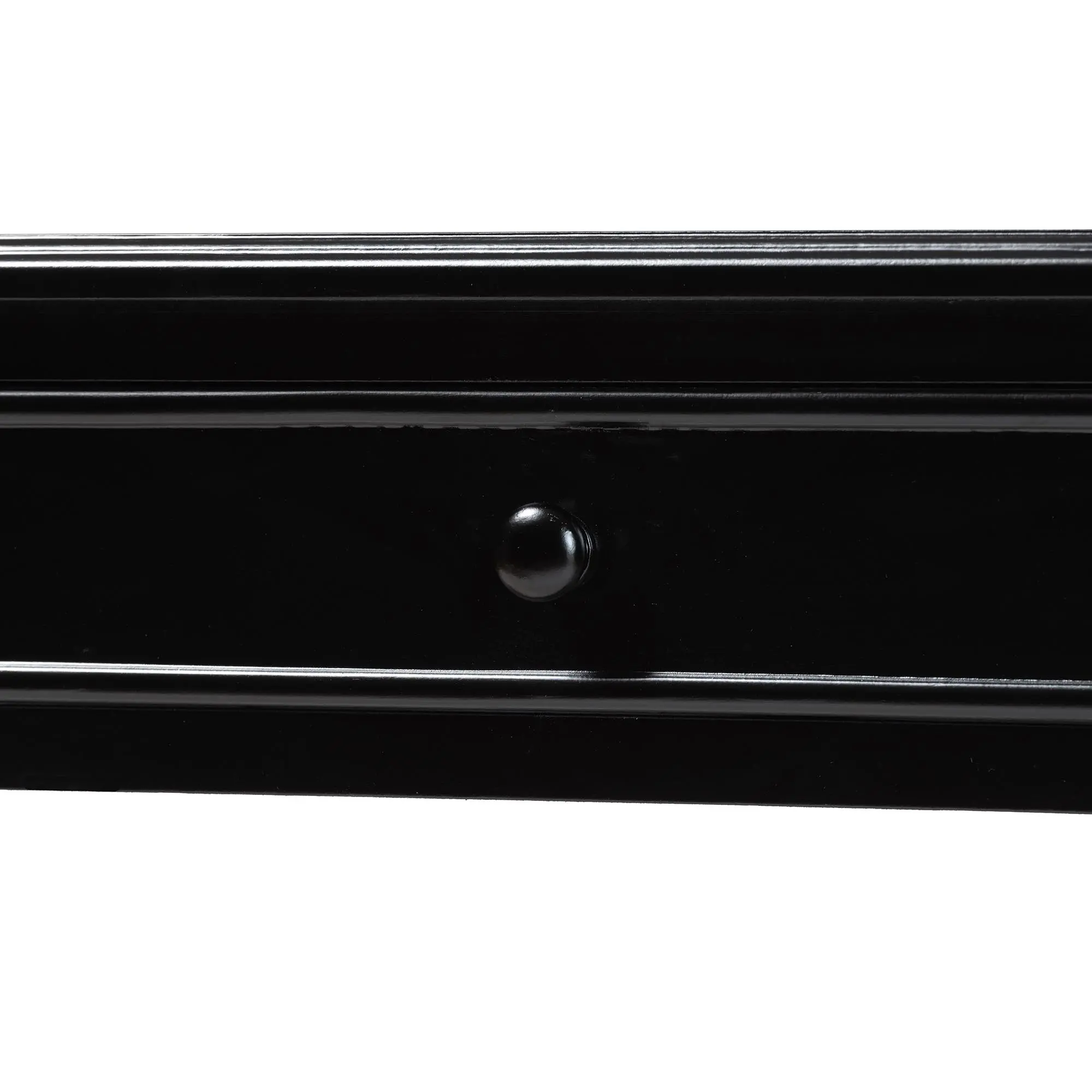 253-14069-RCW Milena Classic Black Wood 2-Drawer Console Table with Spindle Legs-7