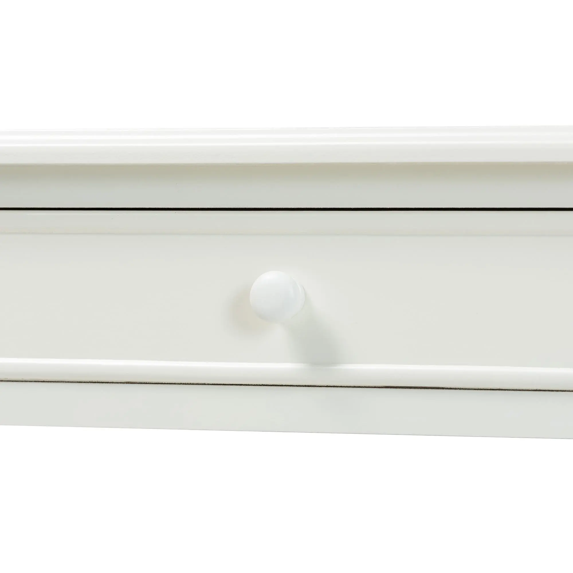253-14068-RCW Milena Classic White Wood Console Table with Spindle Legs-7