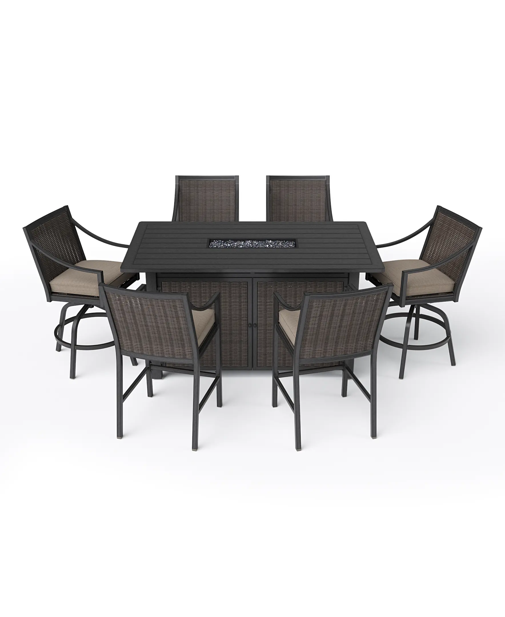 AMH02812N01 Dover Brown Patio Bar Table-7