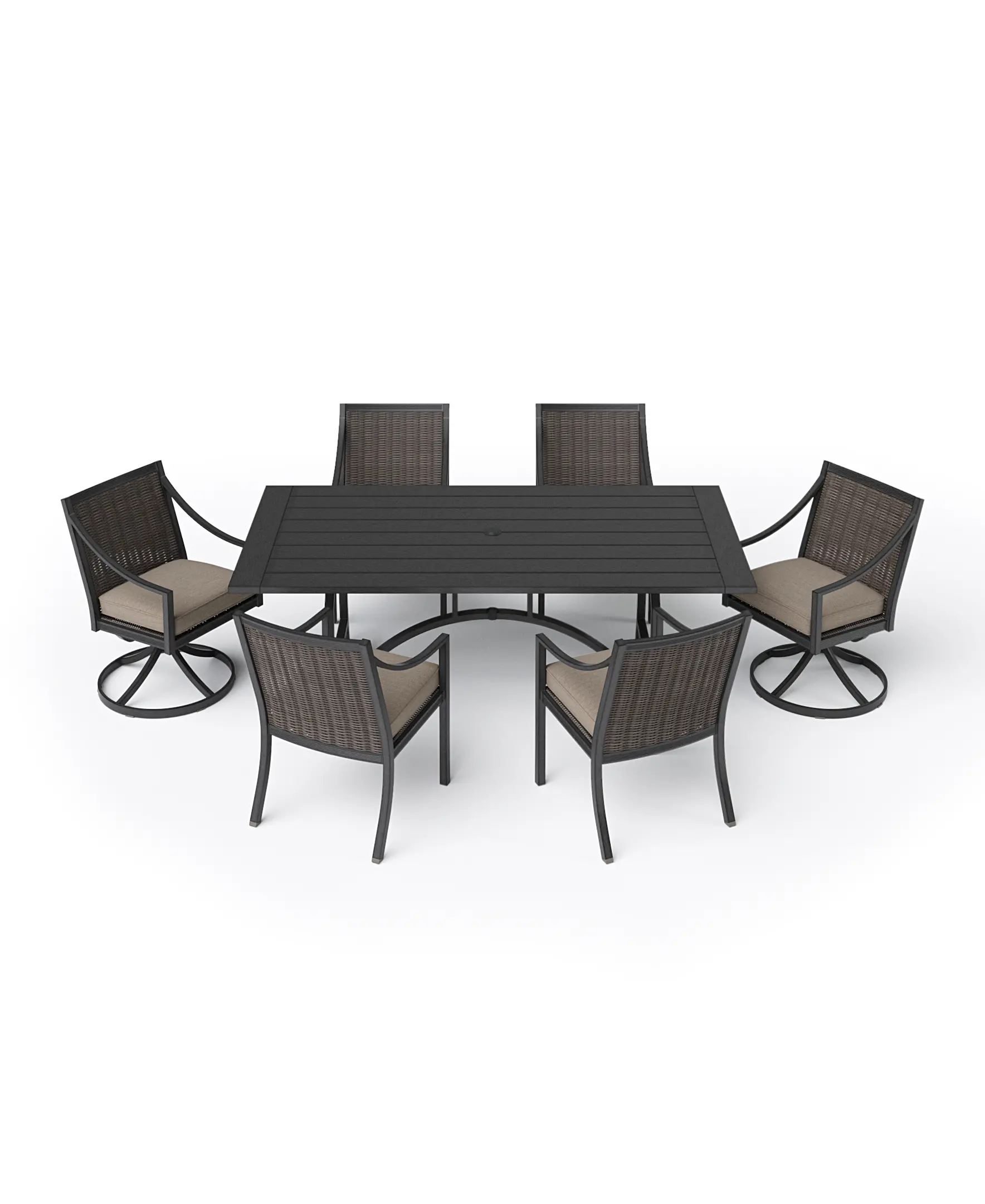 AMH02812N01 Dover Brown Patio Bar Table-8
