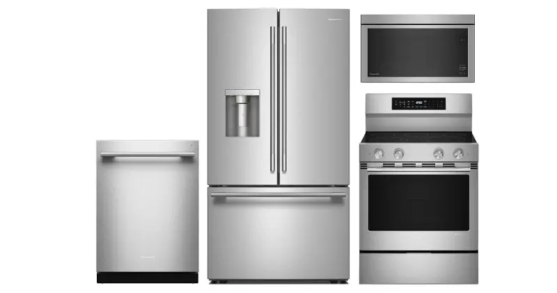 KitchenAid 4 Piece Electric Appliance Package - Stainless Steel