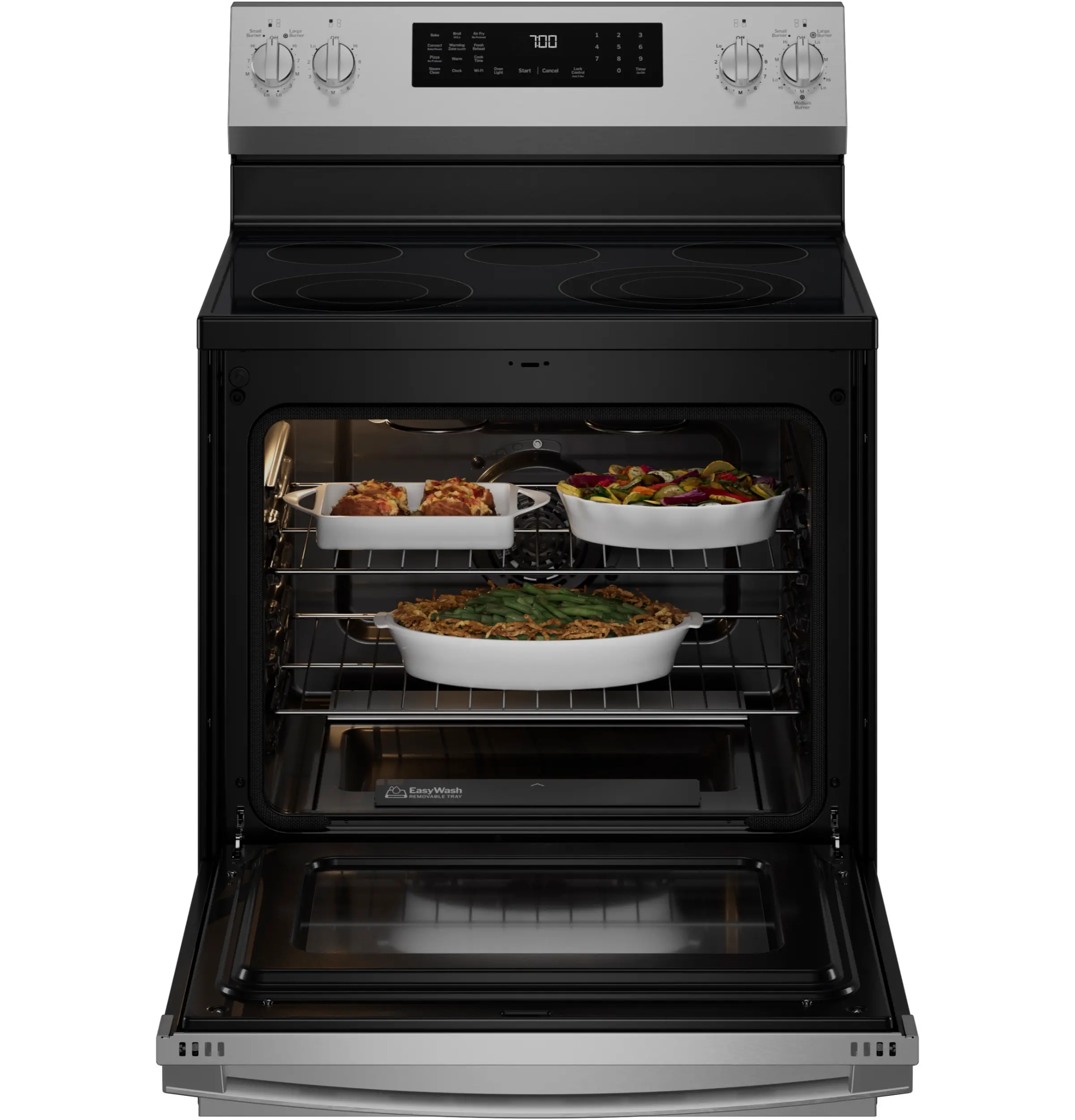 PRF700AYFS GE Profile 5.3 Cu Ft Single Oven Electric Range - Stainless Steel-14