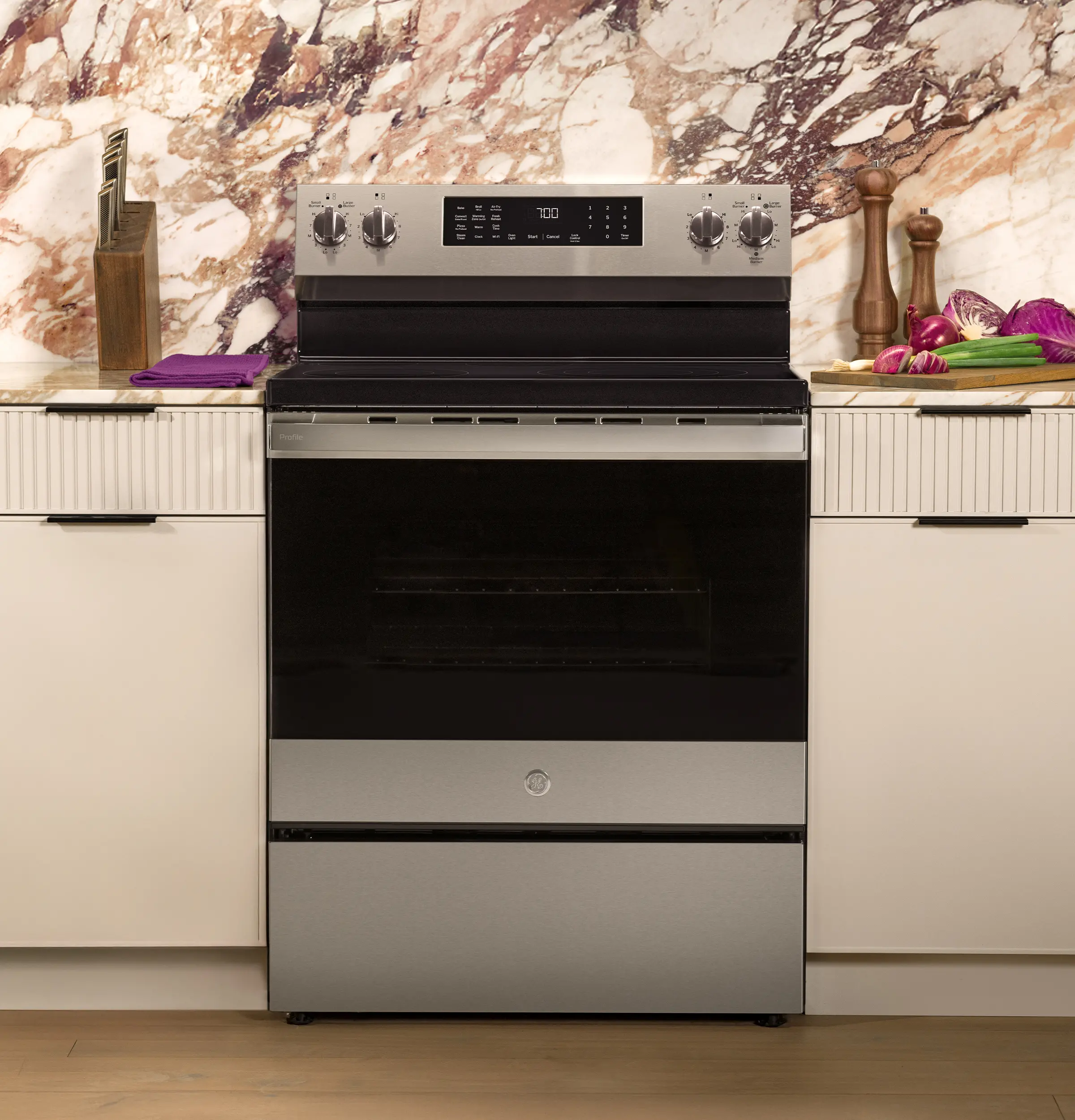 PRF700AYFS GE Profile 5.3 Cu Ft Single Oven Electric Range - Stainless Steel-4