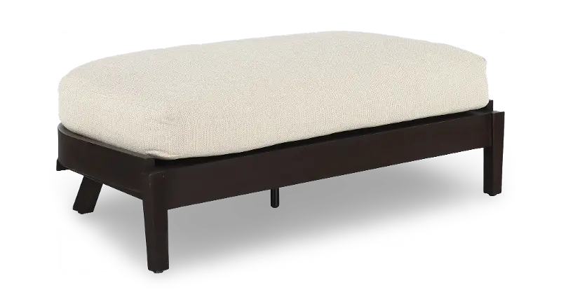 Sheffield Beige Patio Ottoman