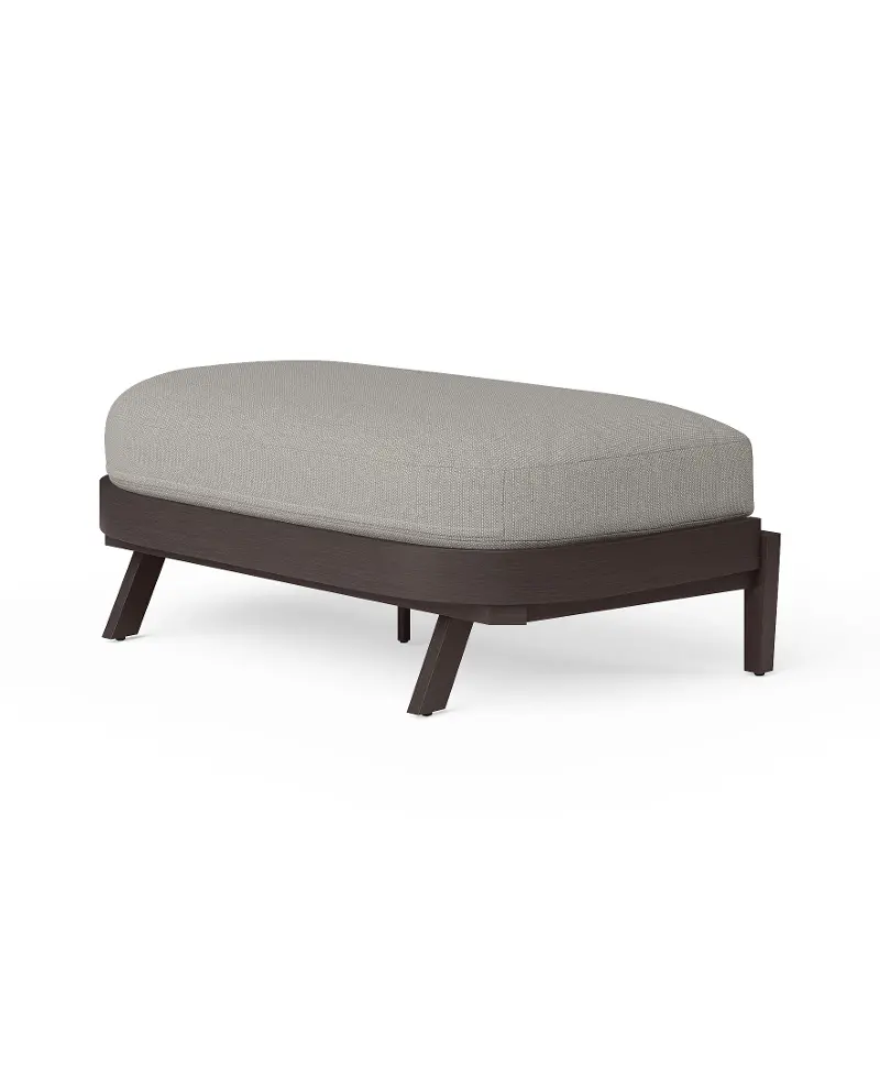 Sheffield Gray Patio Ottoman