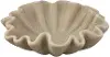 Tan Scalloped Decorative Bowl