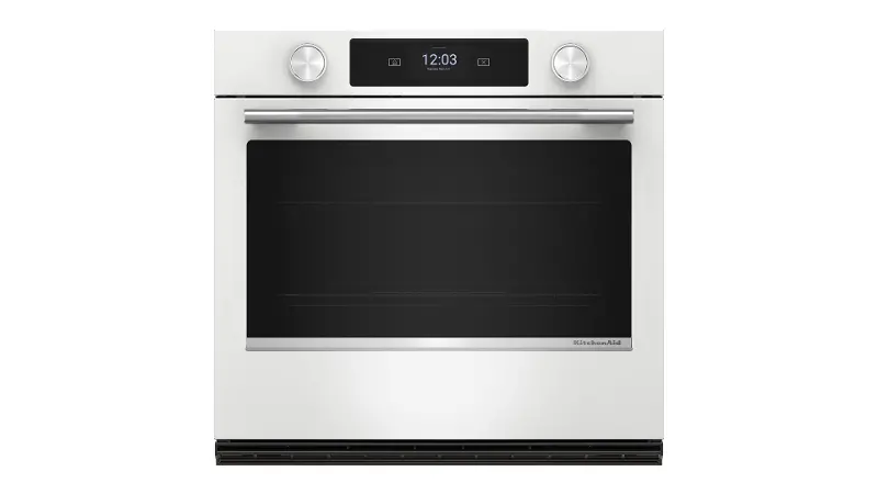 KitchenAid 5.0 Cu Ft Smart Electric Single Wall Oven - White