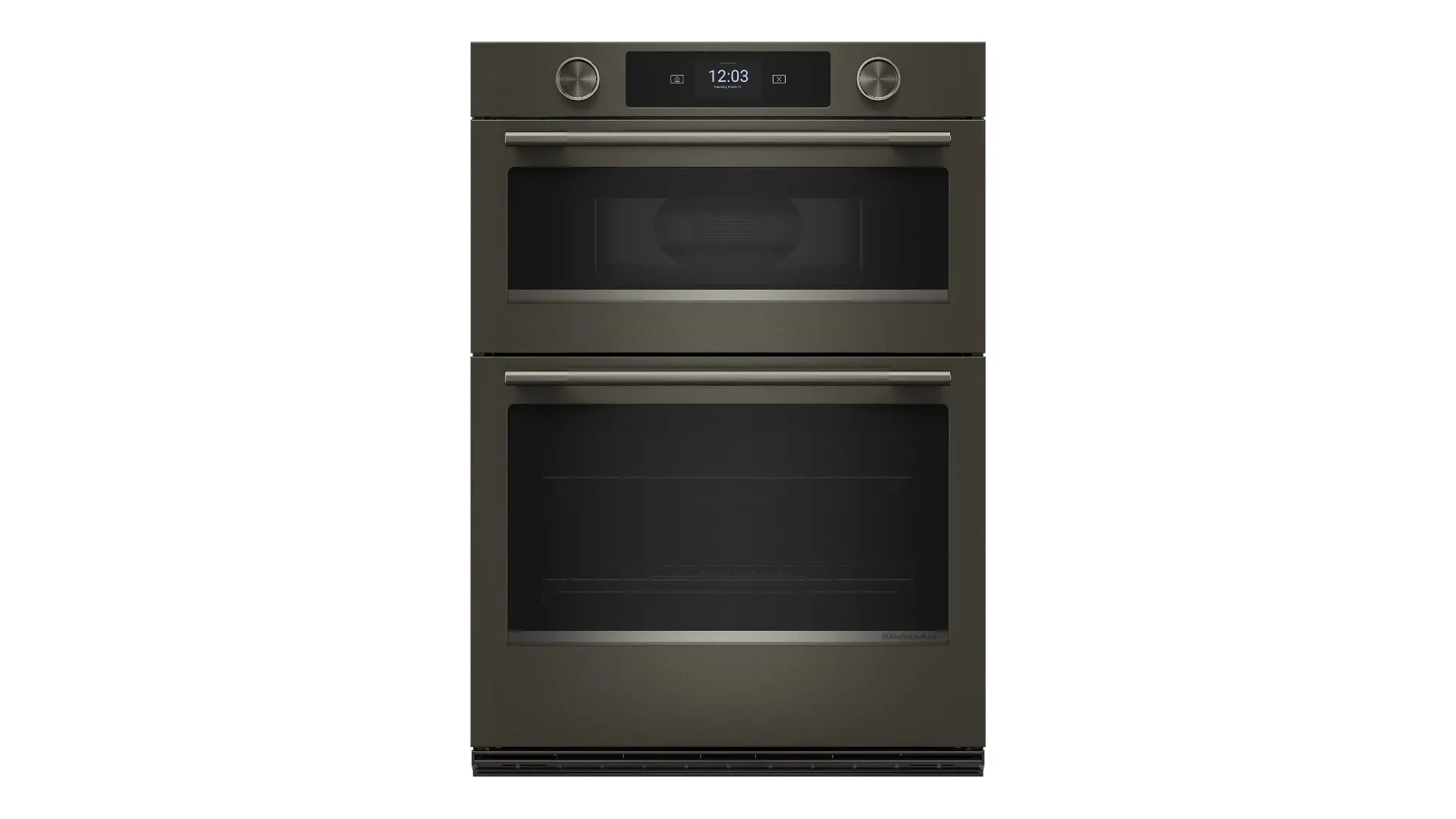 KOEC730SBE KitchenAid 30 Electric Single Oven Microwave Combination Wall Oven - Black Ore-1