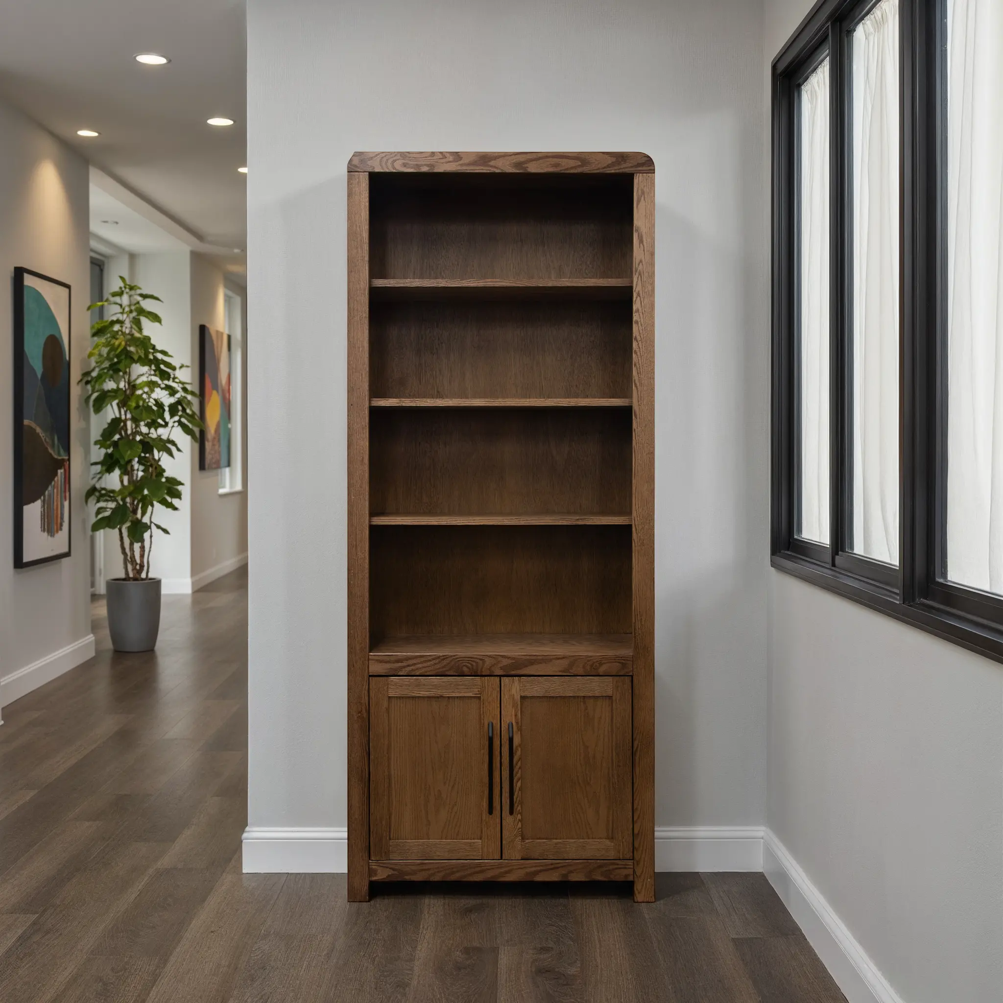 Haven Brown Bookcase Pier-13