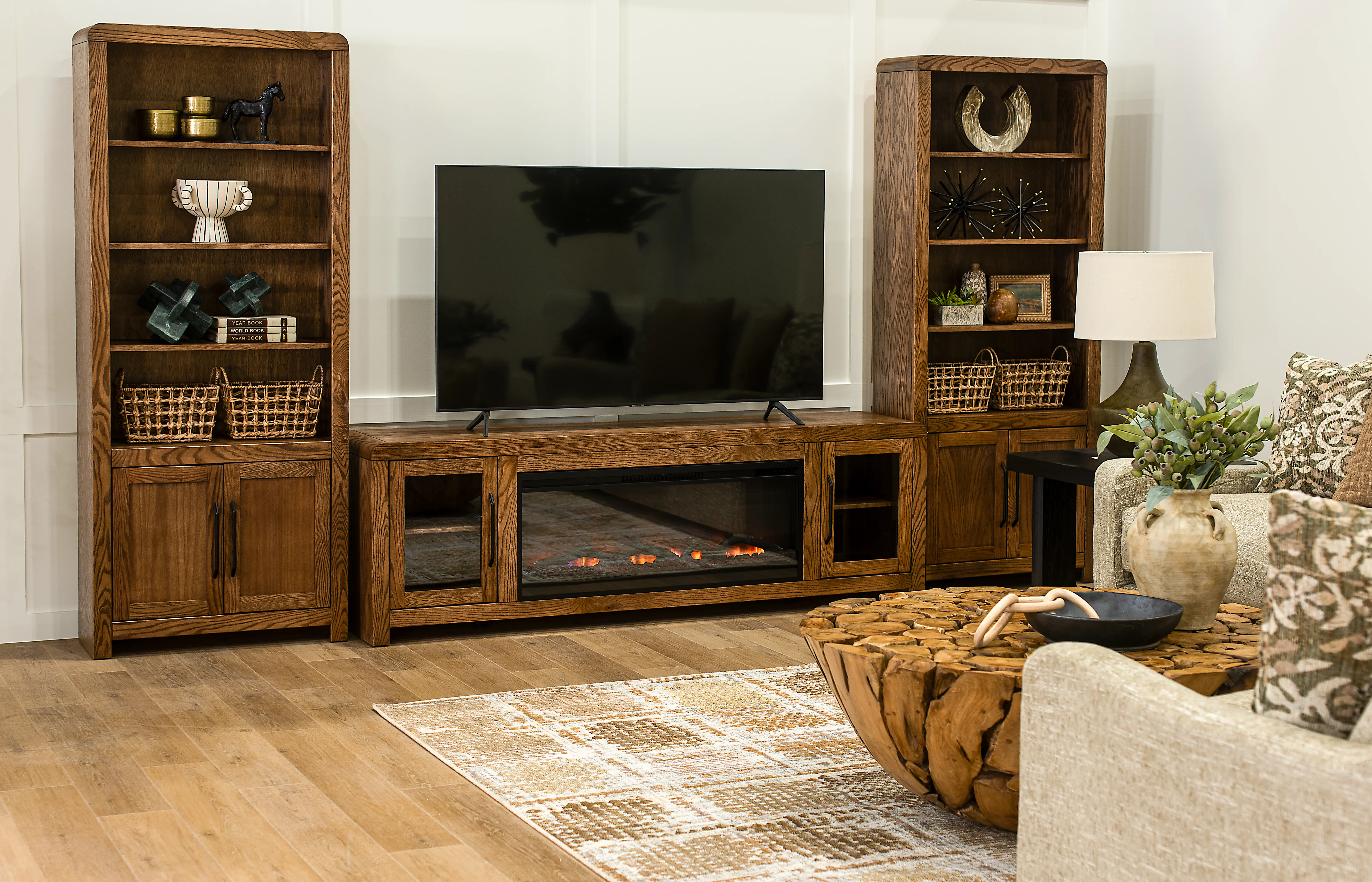 Haven Brown Bookcase Pier-2