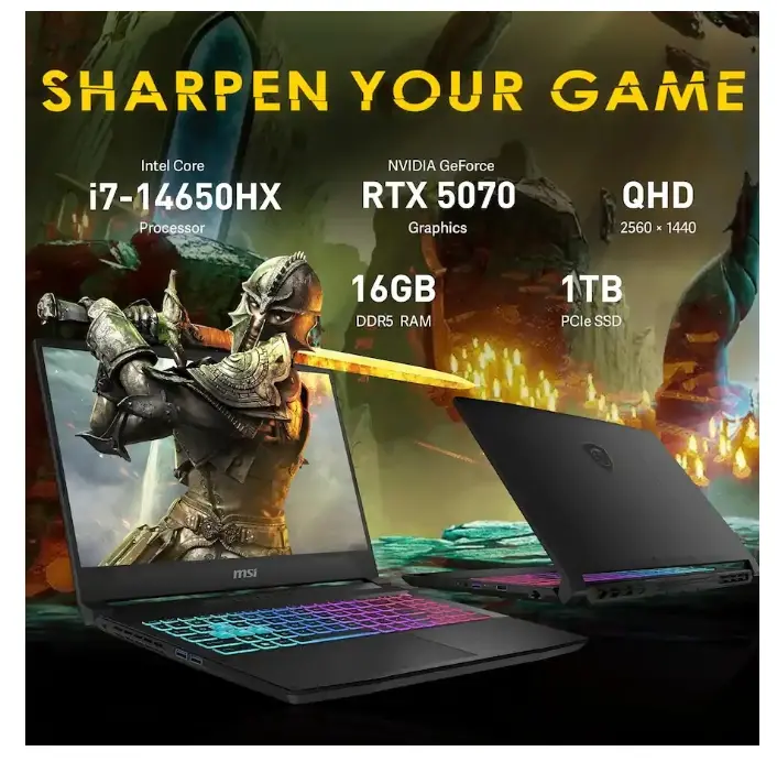 Katana 15.6 Black Gaming Laptop 2025-8