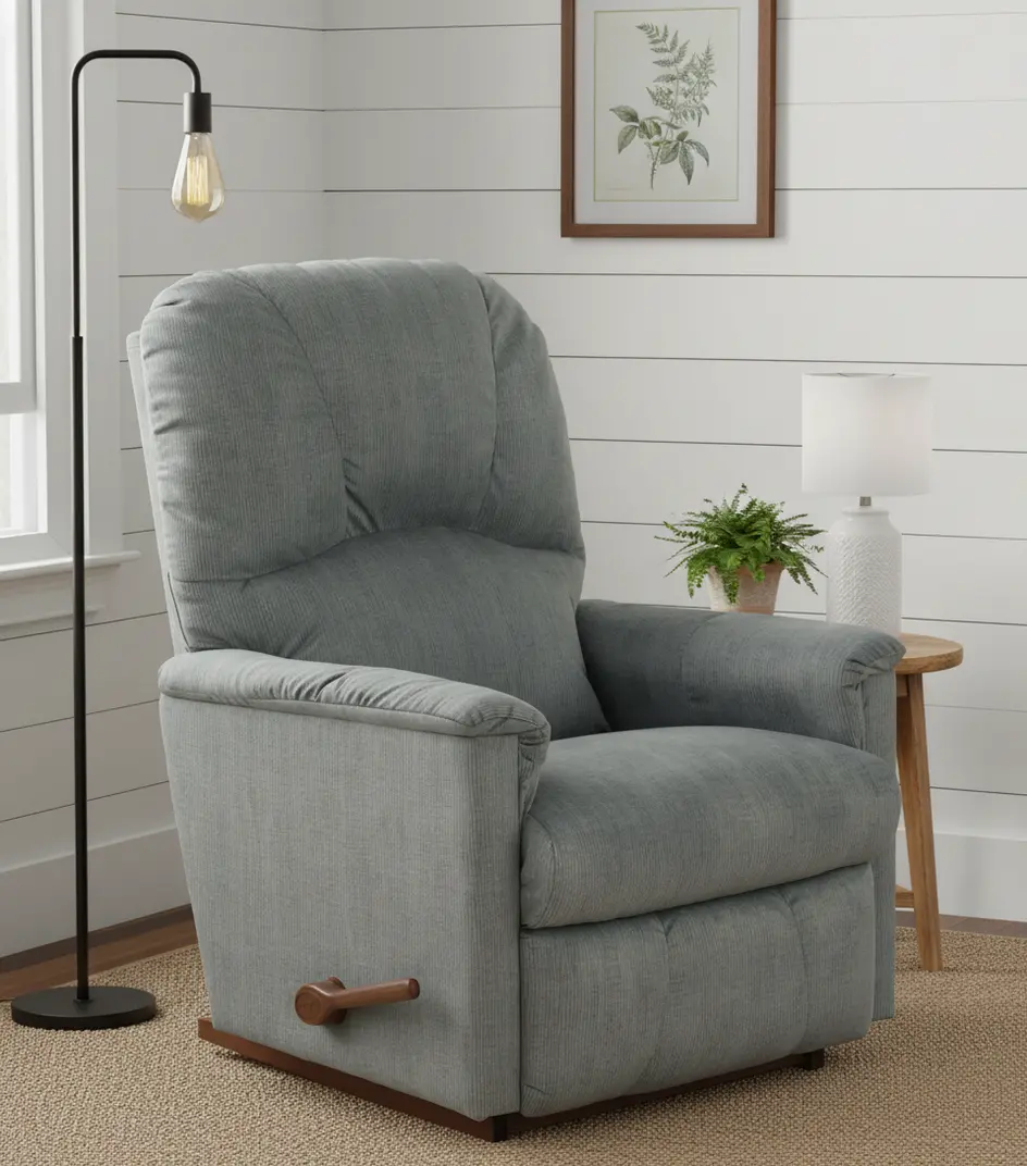 10795/D160884 Mercury Lake Gray Rocker Recliner-2