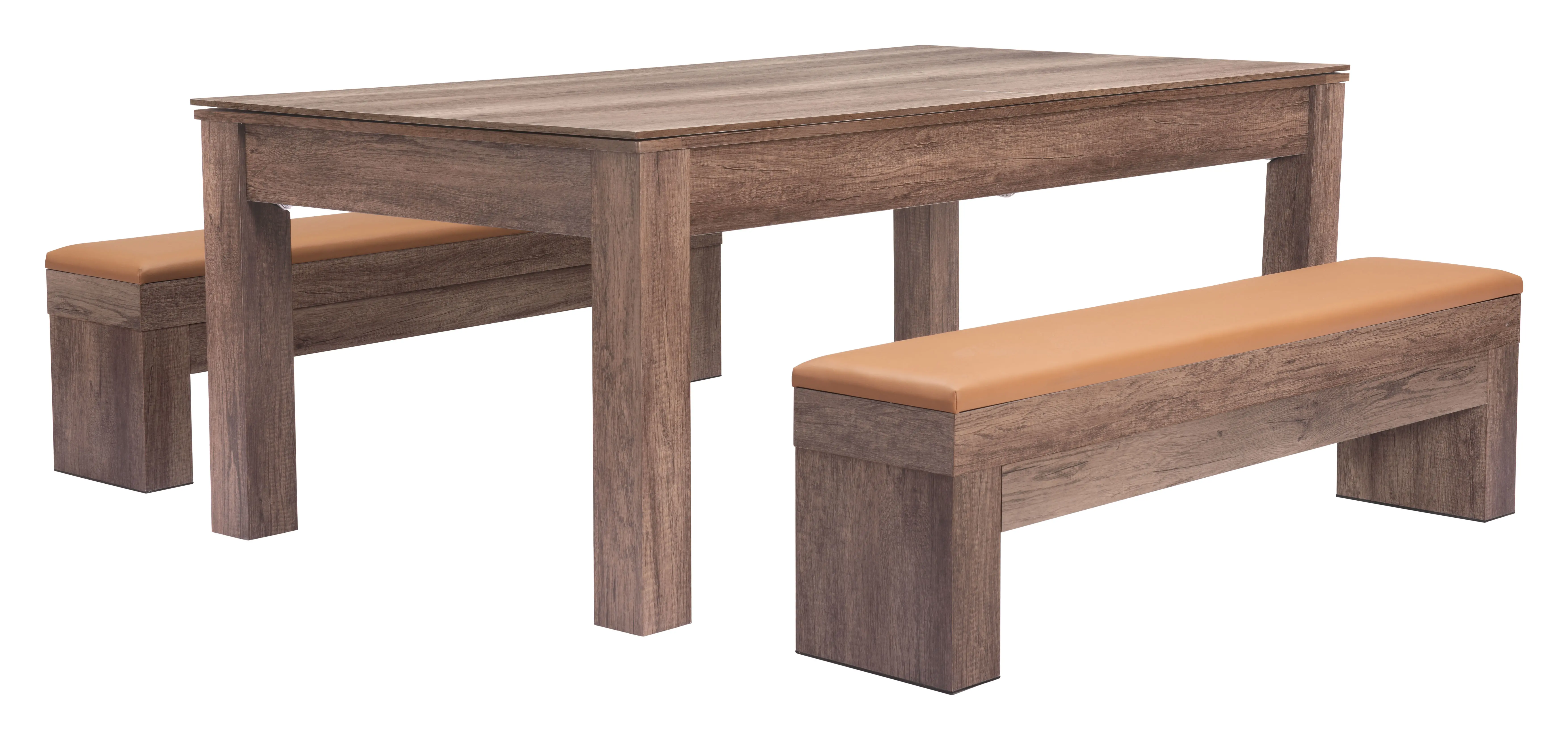 Bonker Driftwood Brown 3-in-1 Multi-Game Dining Table-6