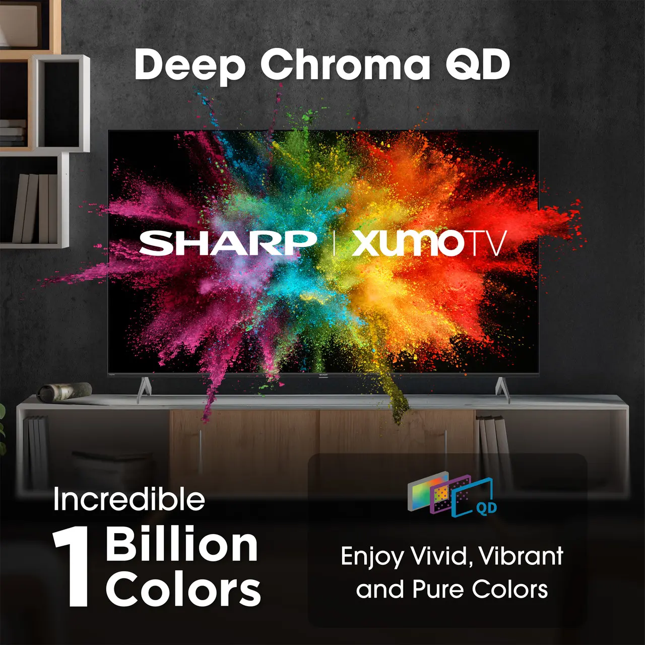 4T-C65HP7050U Sharp 65 Class AQUOS QLED 4K Ultra HD Smart Xumo TV-4