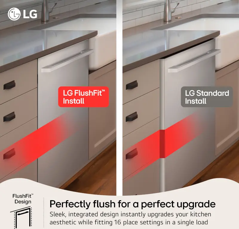 LDNPH654S LG FlushFit™ Top Control Dishwasher - Stainless Steel-5