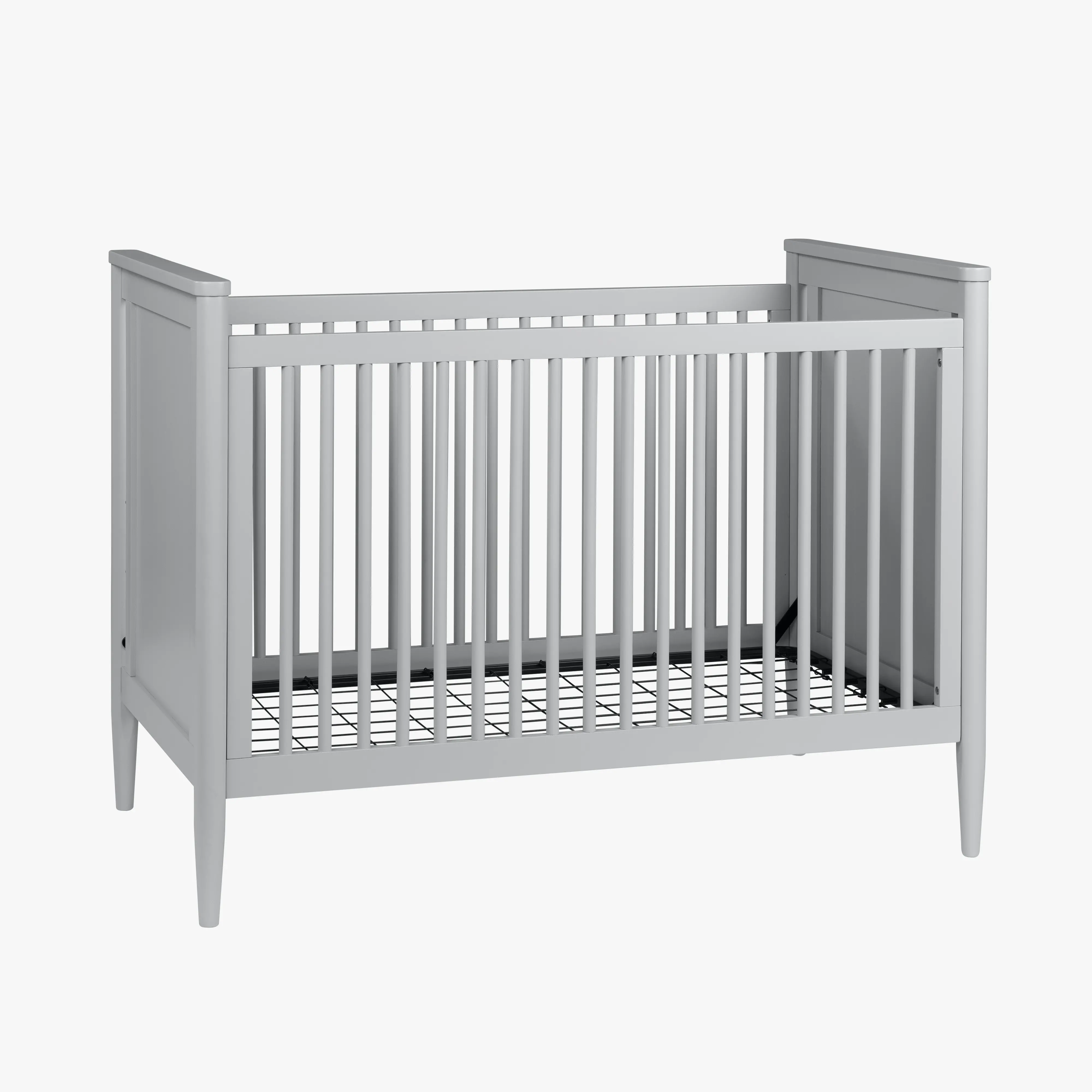 Modern Light Gray 3-In-1 Convertible Crib-1