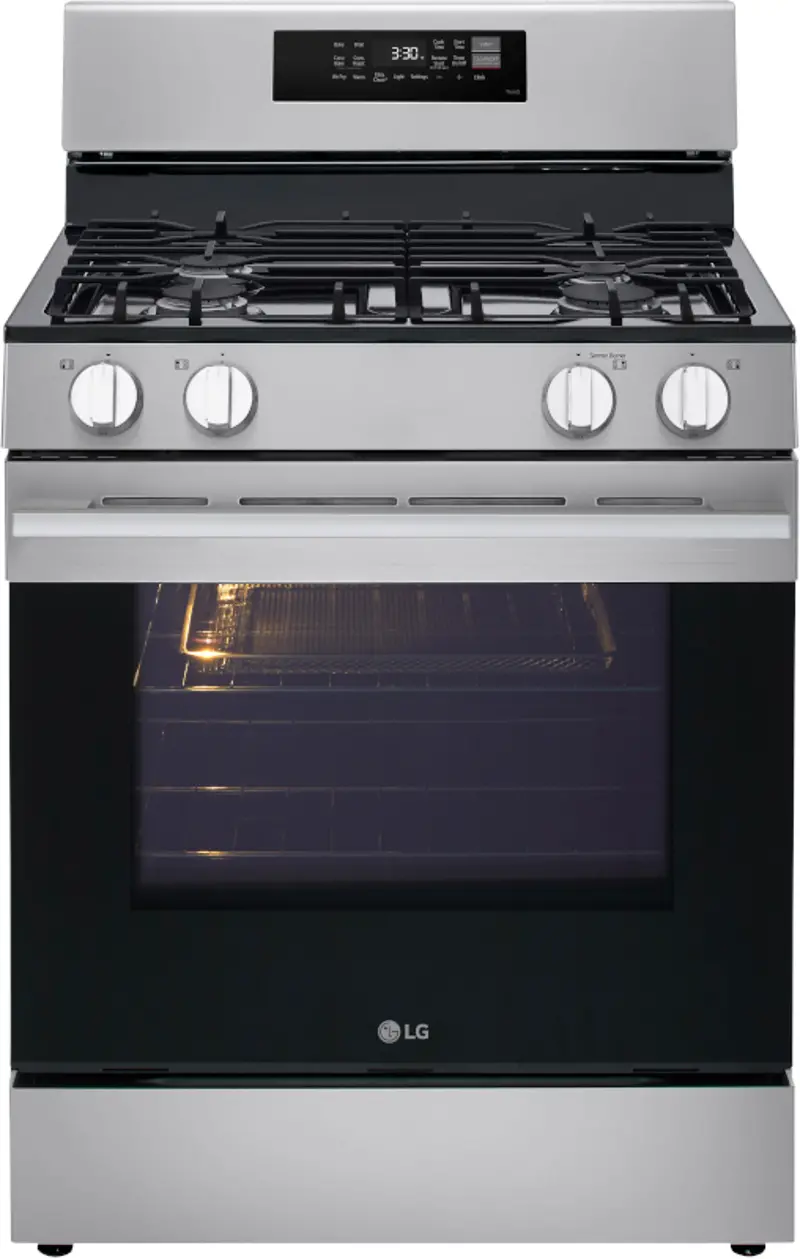 LG 6.3 Cu Ft Smart Gas Single Oven Range - Stainless Steel
