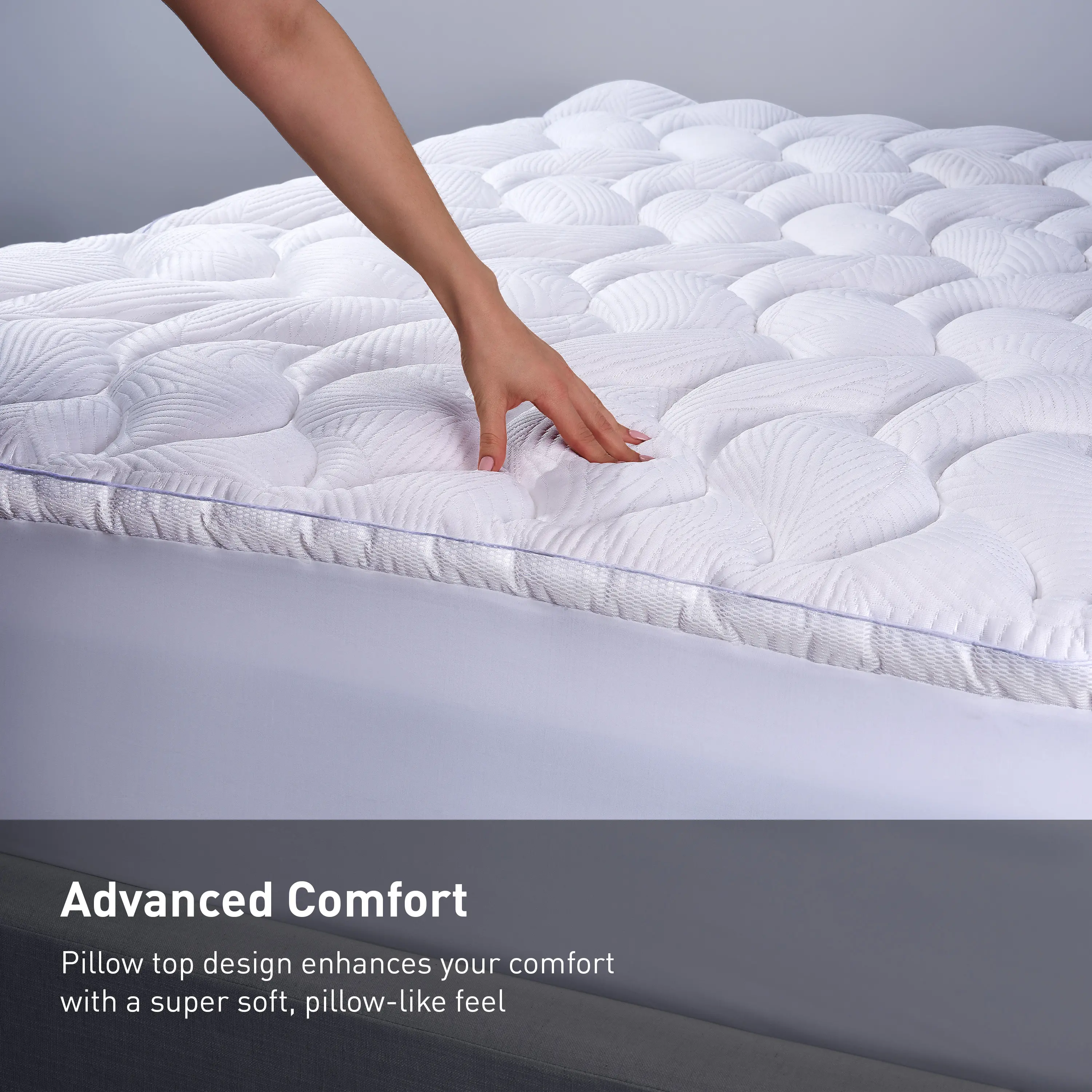 BGT088W50 React Pro Performance Queen Mattress Topper-6