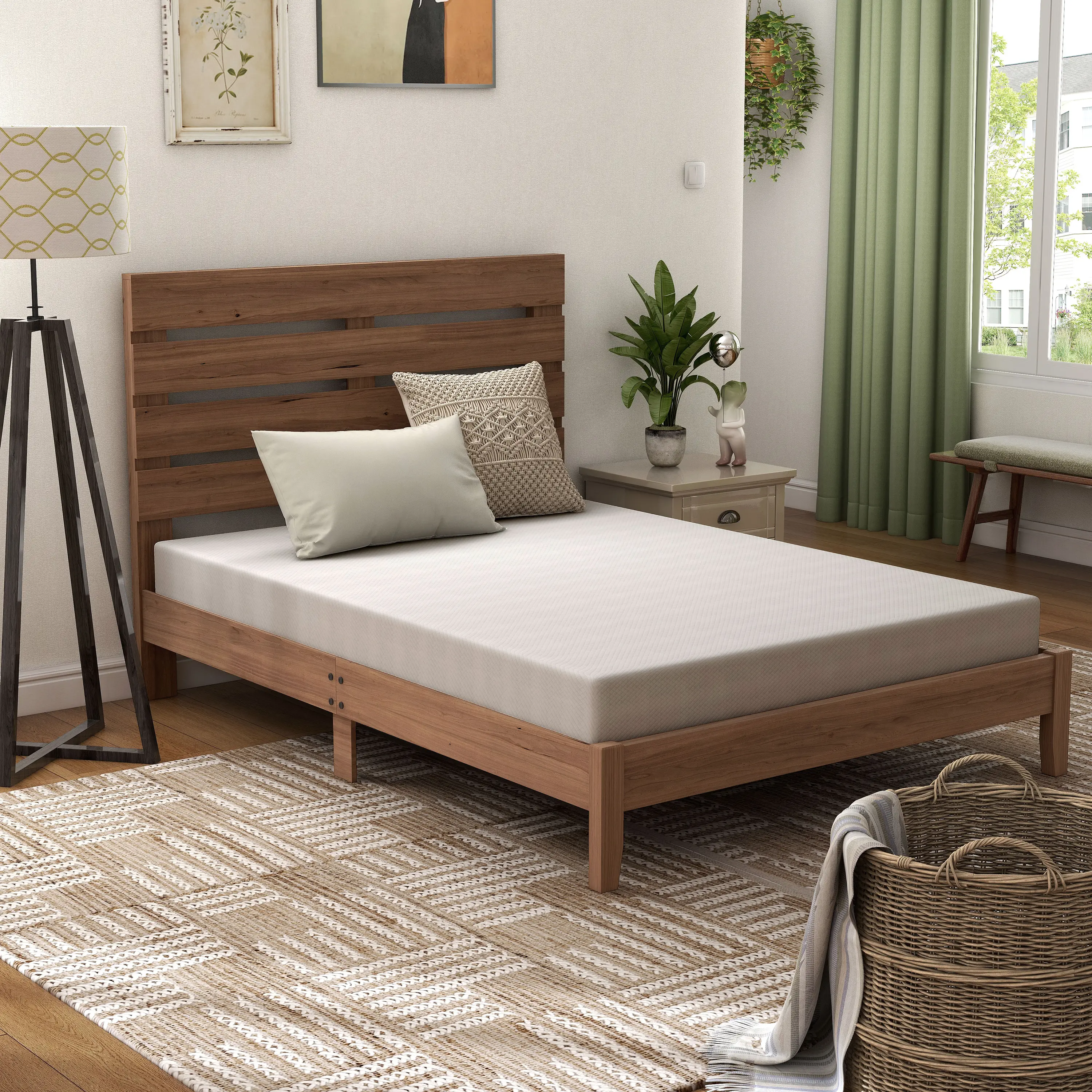 004L-MT001-F Zinnia 6-inch Hypoallergenic Gel Memory Foam Full Mattress-1