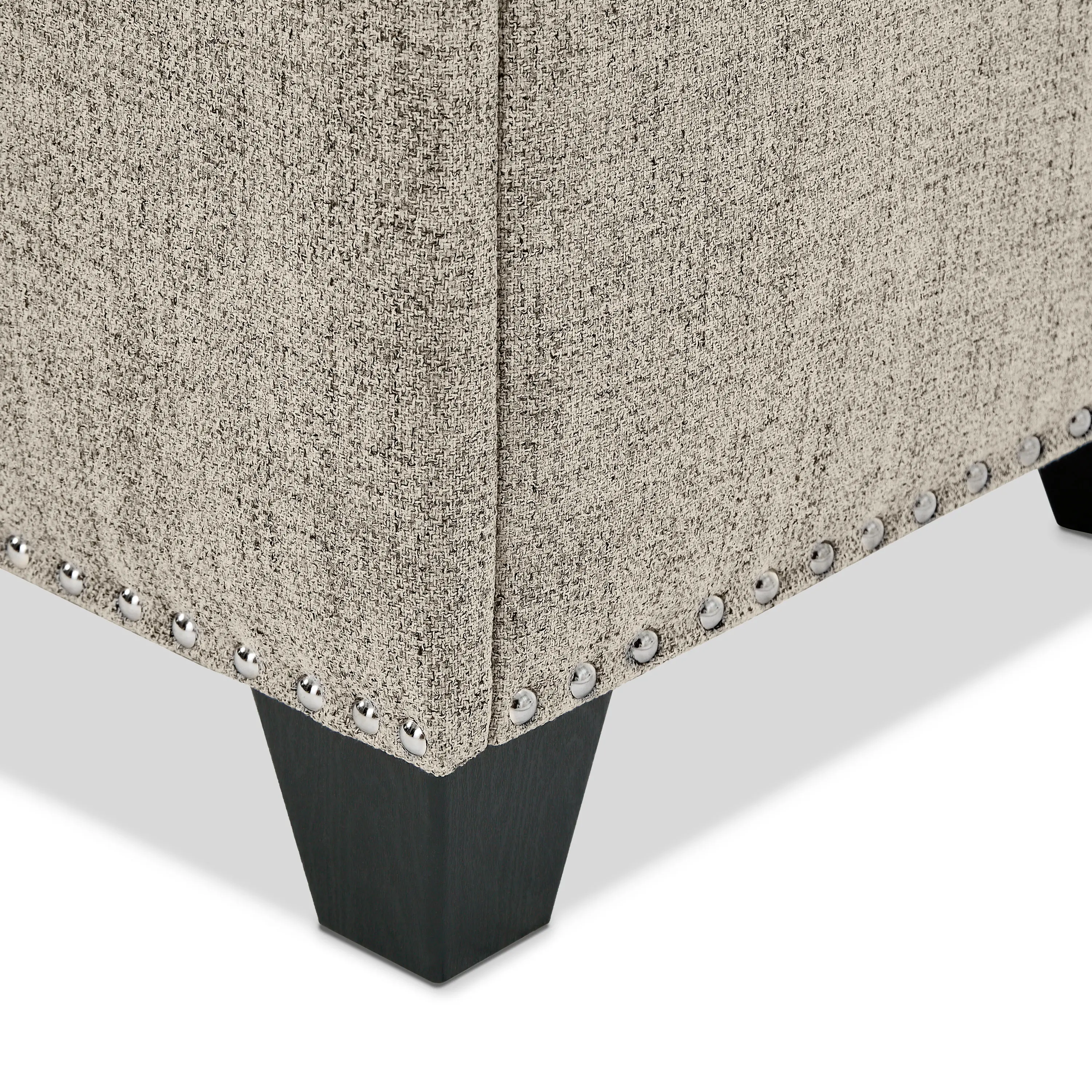 EC-BN2402LB Cole Brown Upholstered Linen Storage Bench-9
