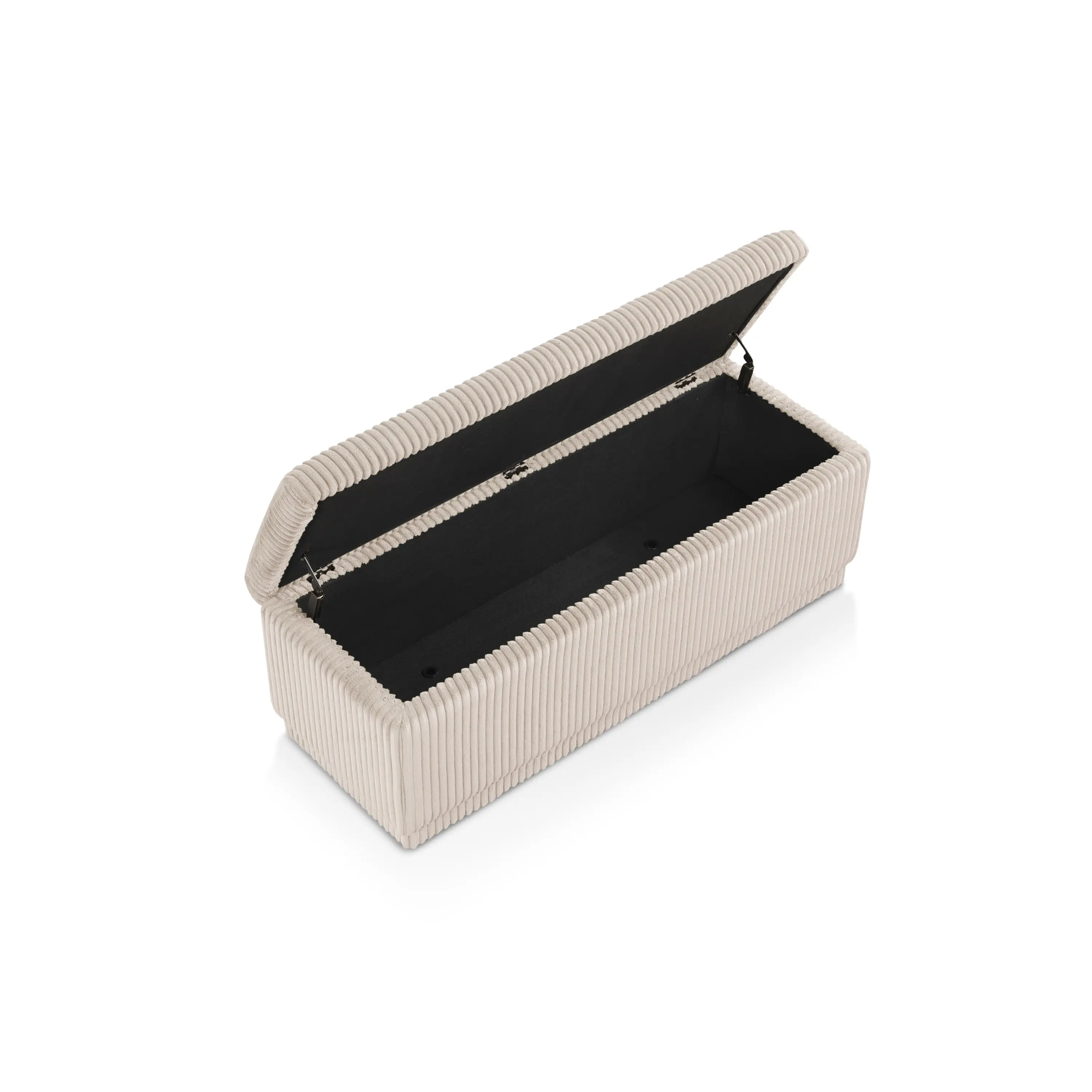 EC-BN2404PK Elyndra Beige Pink Chenille Rectangular Storage Bench-4