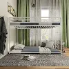 EC-BK701WH Jackson White Metal Twin over Twin Low Profile Bunk Bed