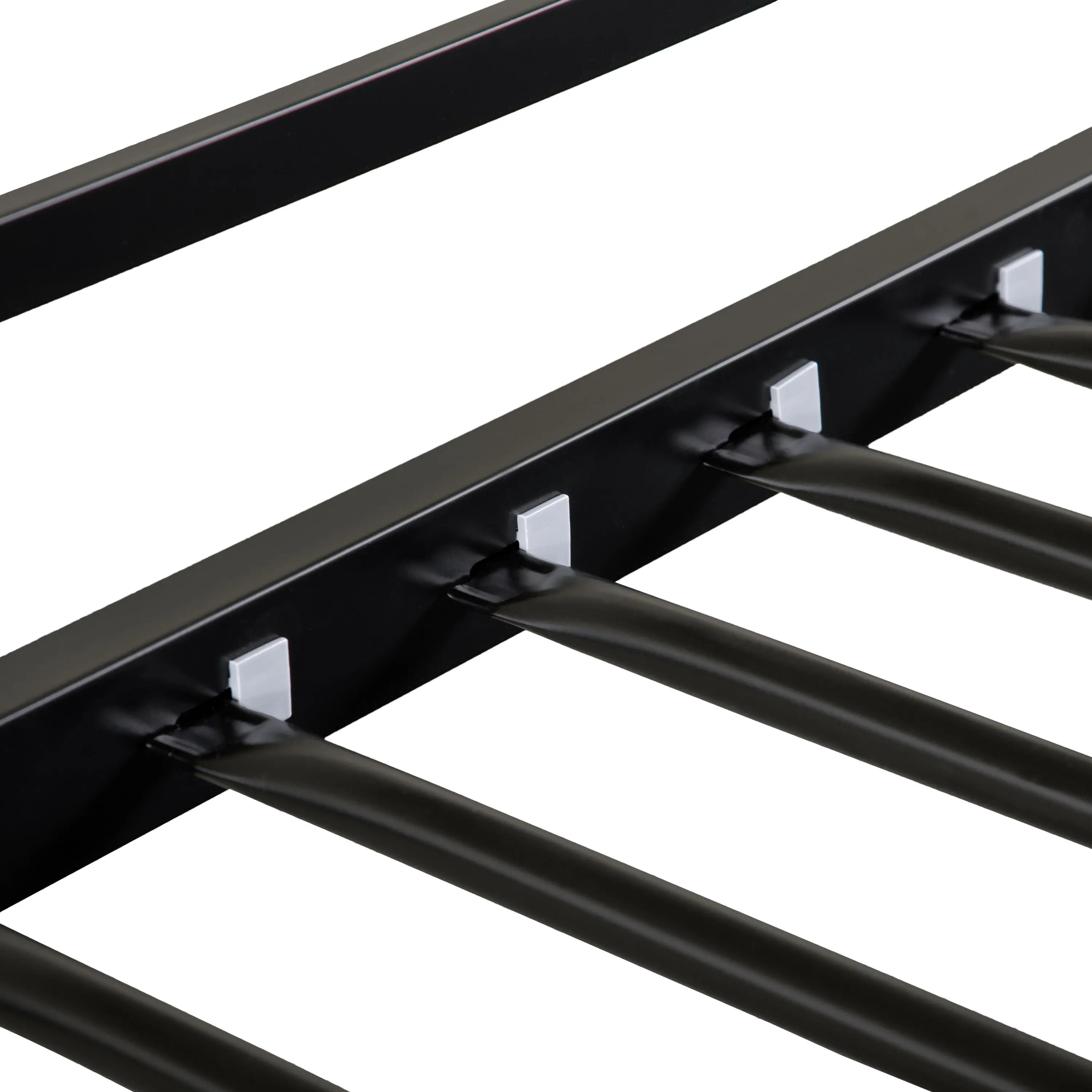 EC-BK703BK Jackson Black Metal Twin over Full Low Profile Bunk Bed-9