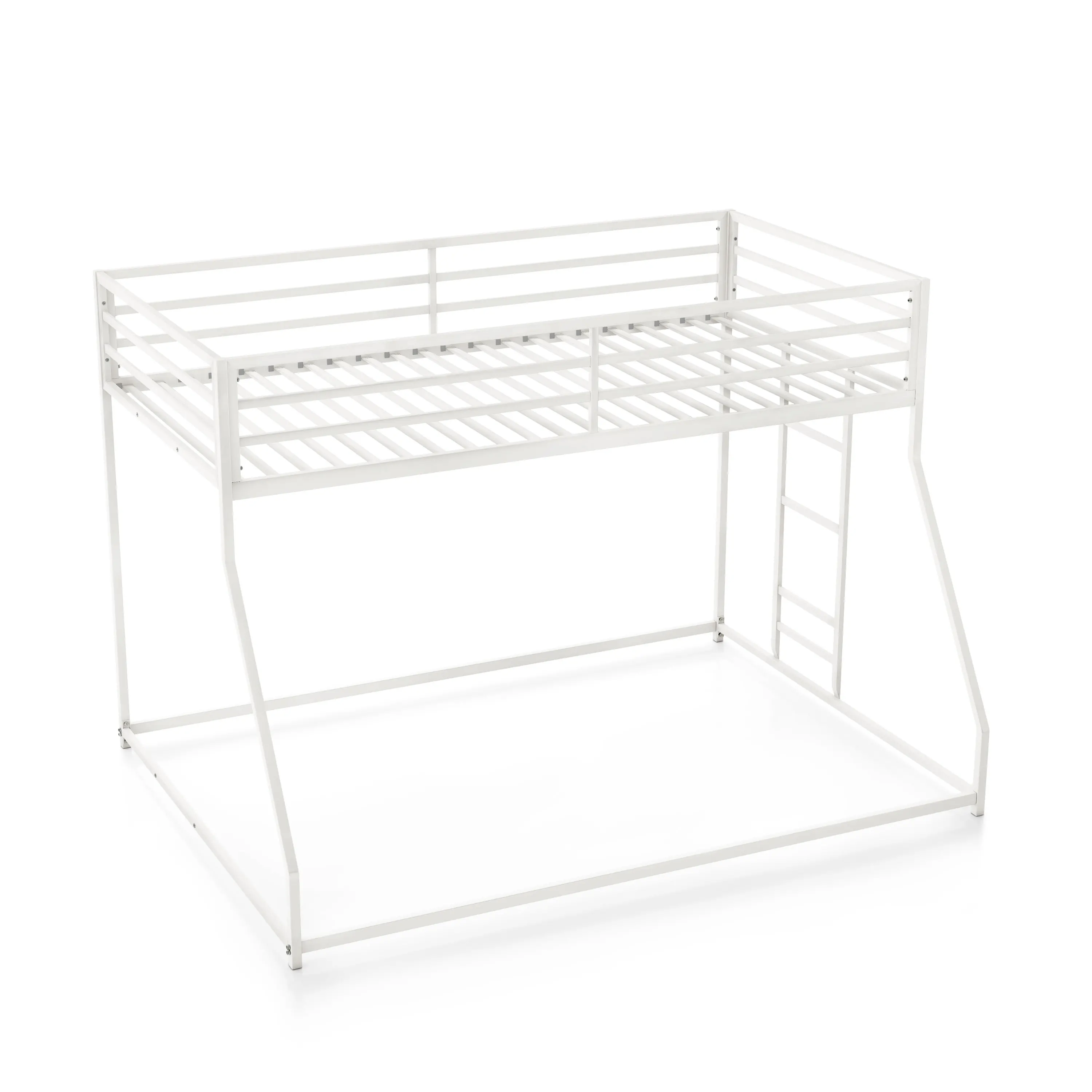 EC-BK703WH Jackson White Metal Twin over Full Low Profile Bunk Bed-2