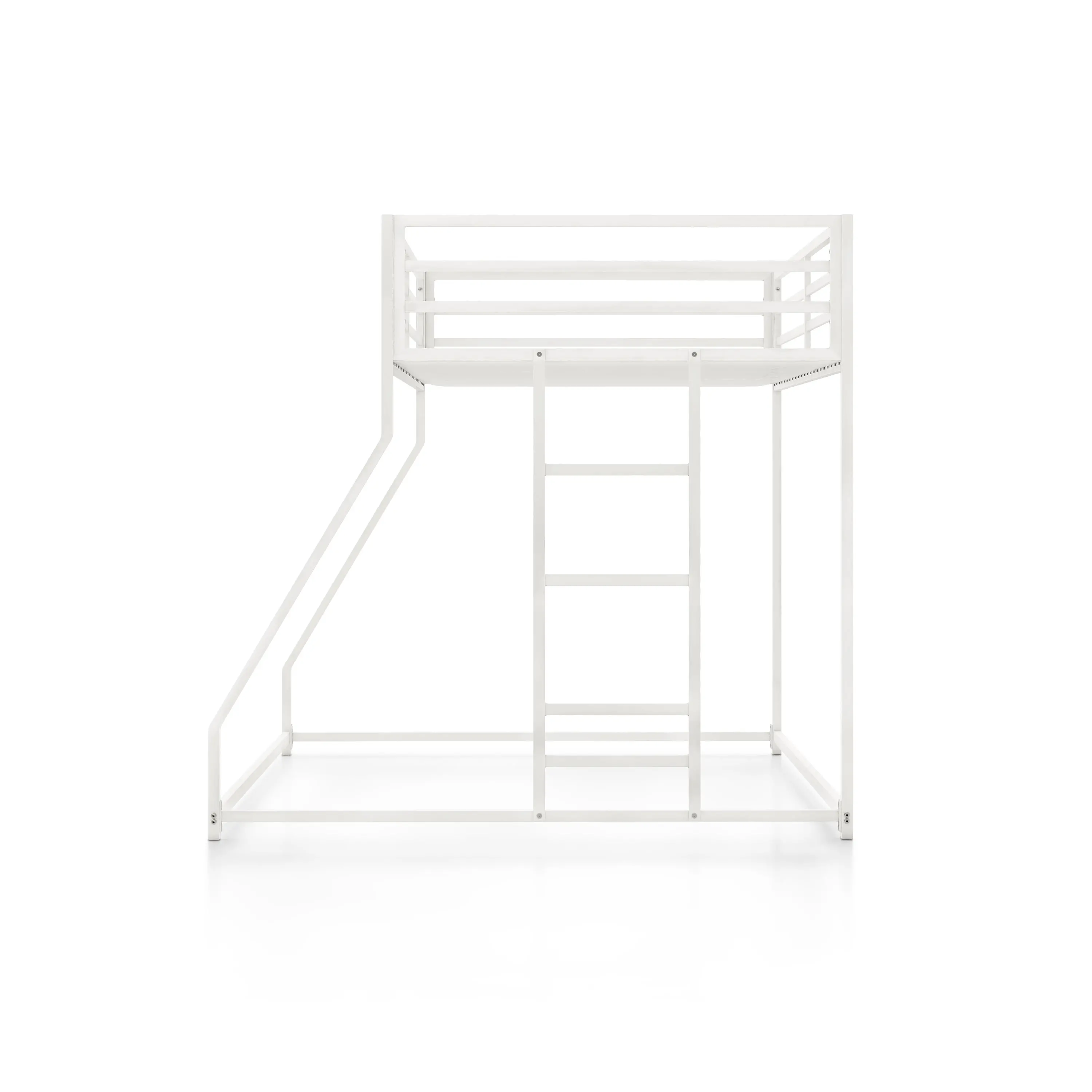 EC-BK703WH Jackson White Metal Twin over Full Low Profile Bunk Bed-5
