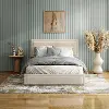 EC-N7247IV-F Jacinth Ivory Velvet 4-Drawer Full Platform Bed