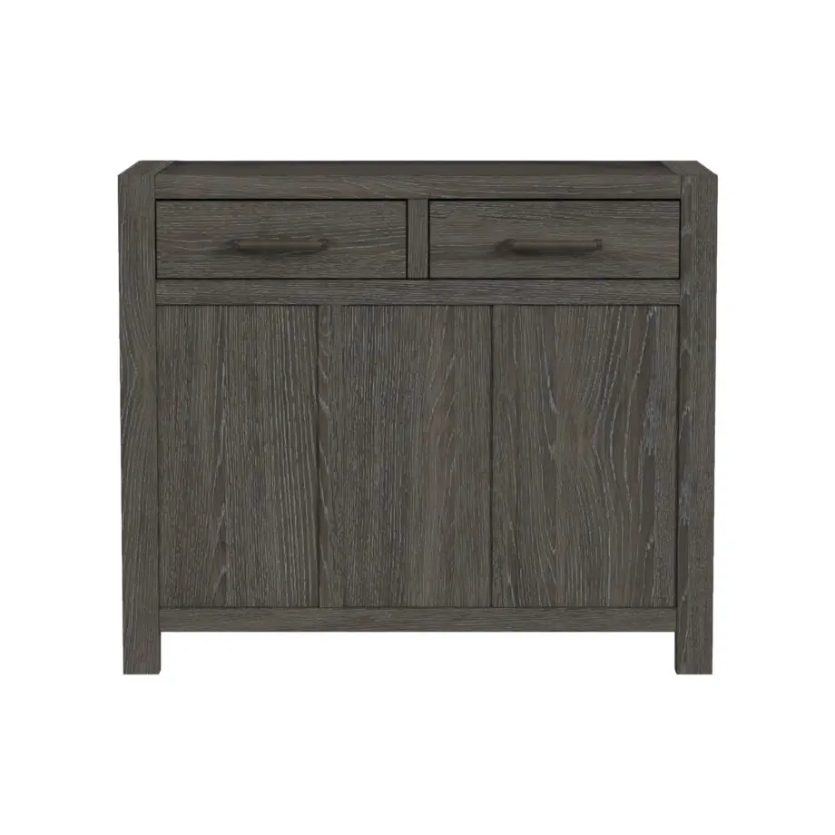 Flex Ebony Oak Storage Server with Hutch-4