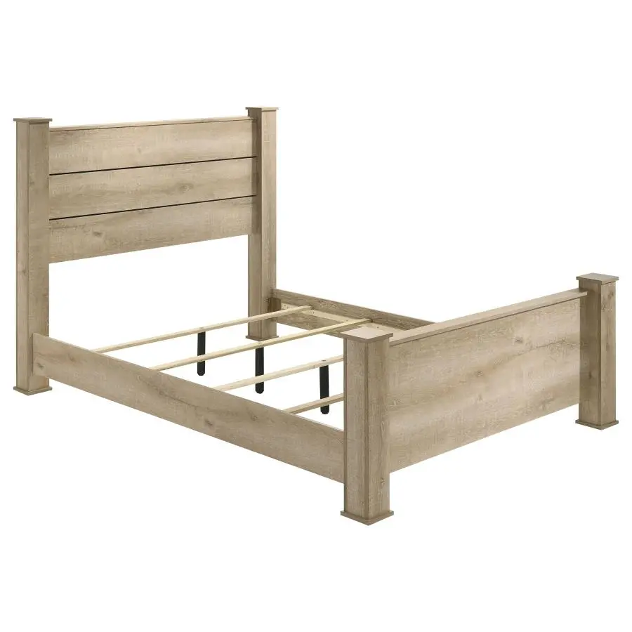 Glen Washed Oak Queen Bed-1