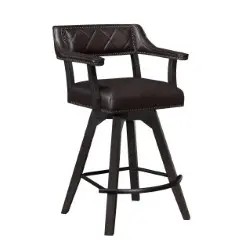 0921-23-SBS Ashford Black Spectator-Height Swivel Bar Stool-1