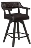 0921-23-SBS Ashford Black Spectator-Height Swivel Bar Stool